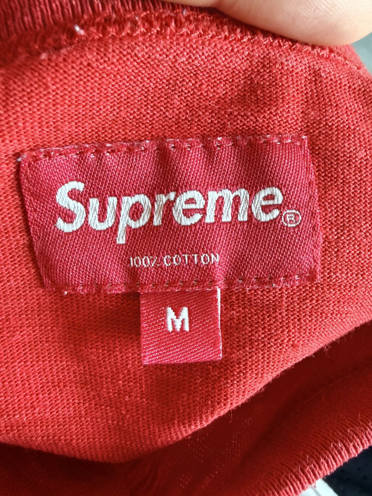 Supreme Supreme Alpha Omega Tee Red Size M Size US M / EU 48-50 / 2 - 3 Thumbnail