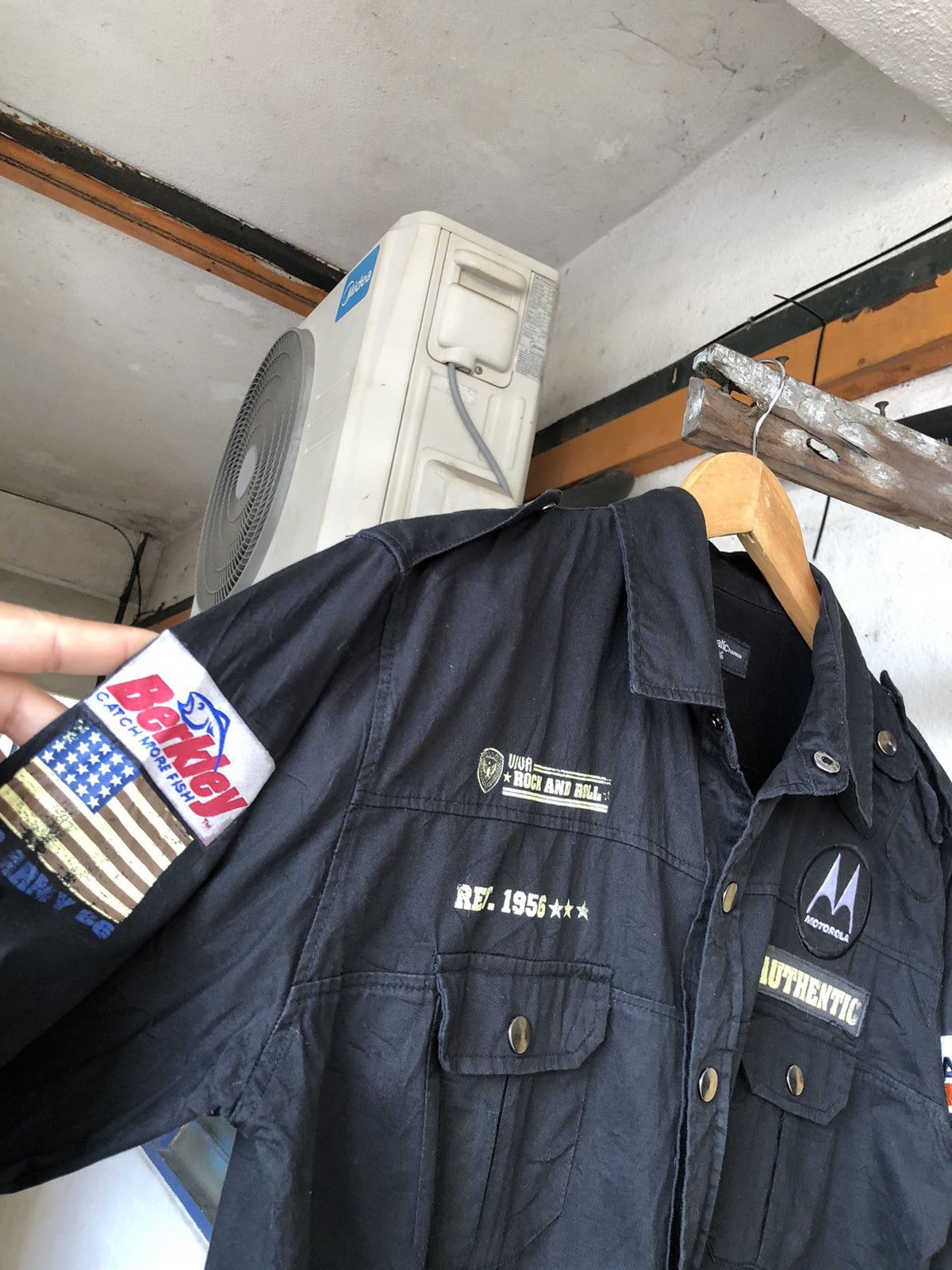 If Six Was Nine Rare❗️In The Attic Homme Punk Multi Patches Shirt Size US L / EU 52-54 / 3 - 8 Thumbnail