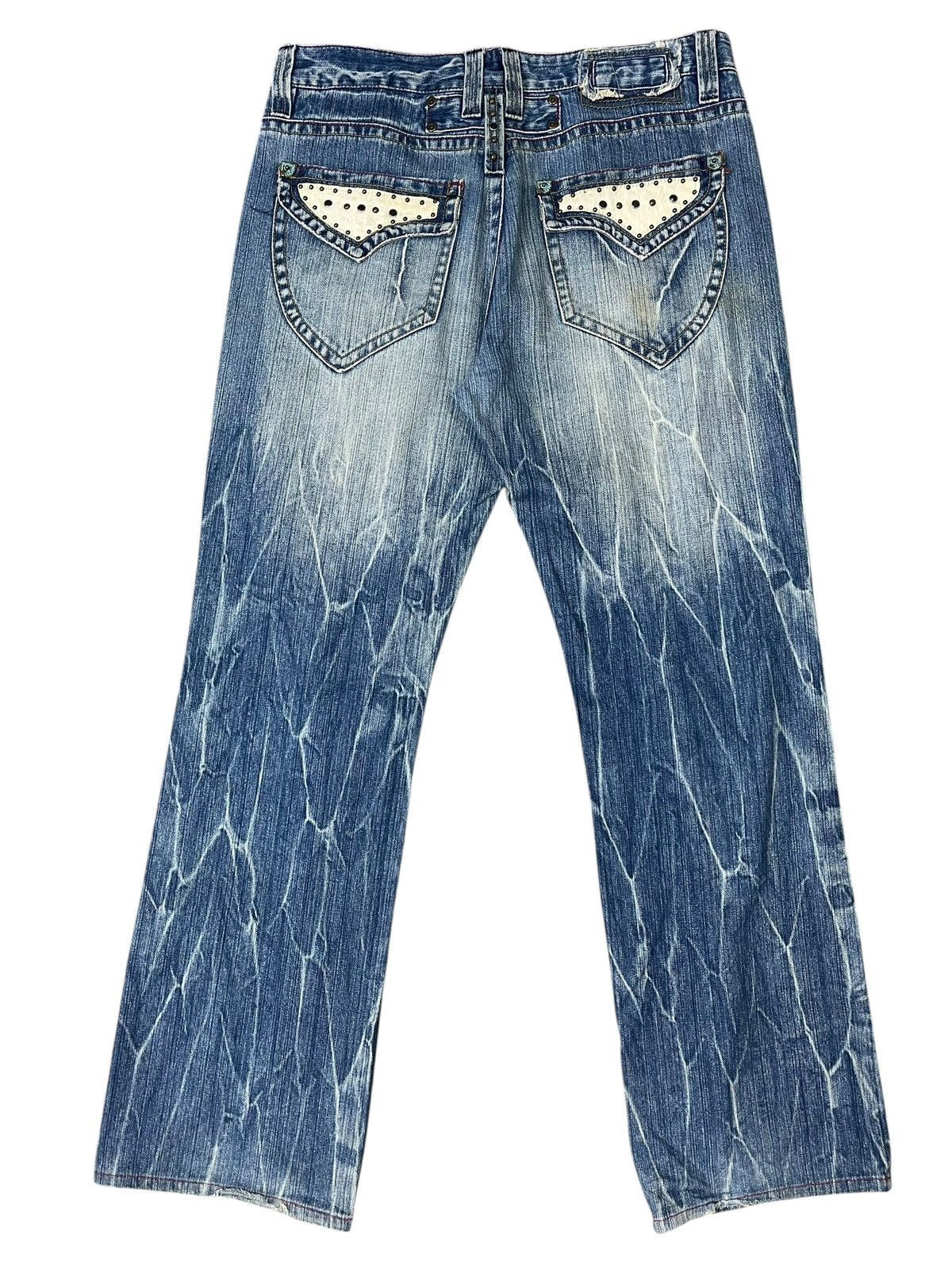 Japanese Brand Vintage B.S Raw Distressed Jeans Size US 34 / EU 50 - 2 Thumbnail
