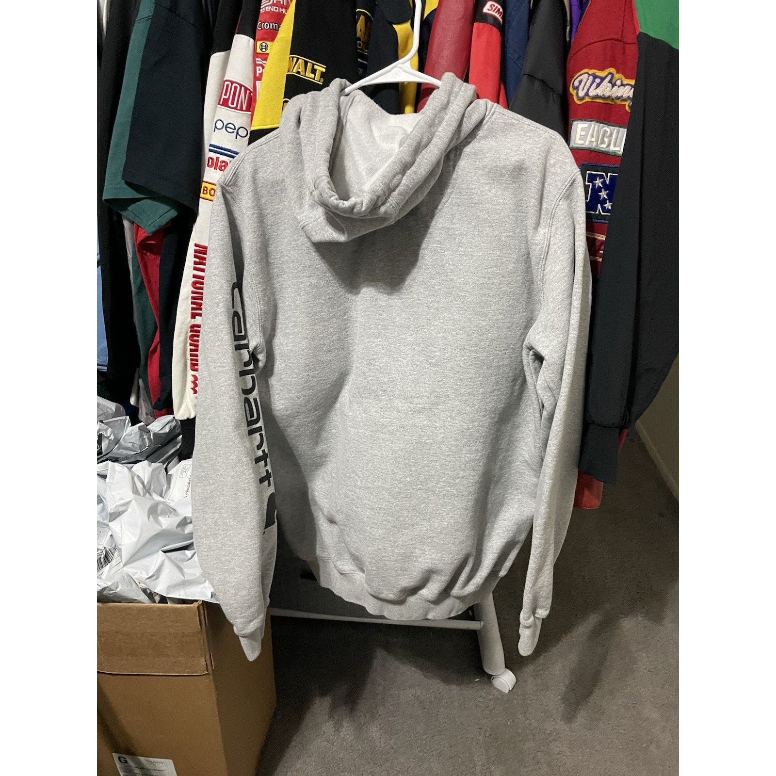 Carhartt Size M- Carhartt Hoodie Mens Loose Fit Grey Pullover Size US M / EU 48-50 / 2 - 2 Thumbnail