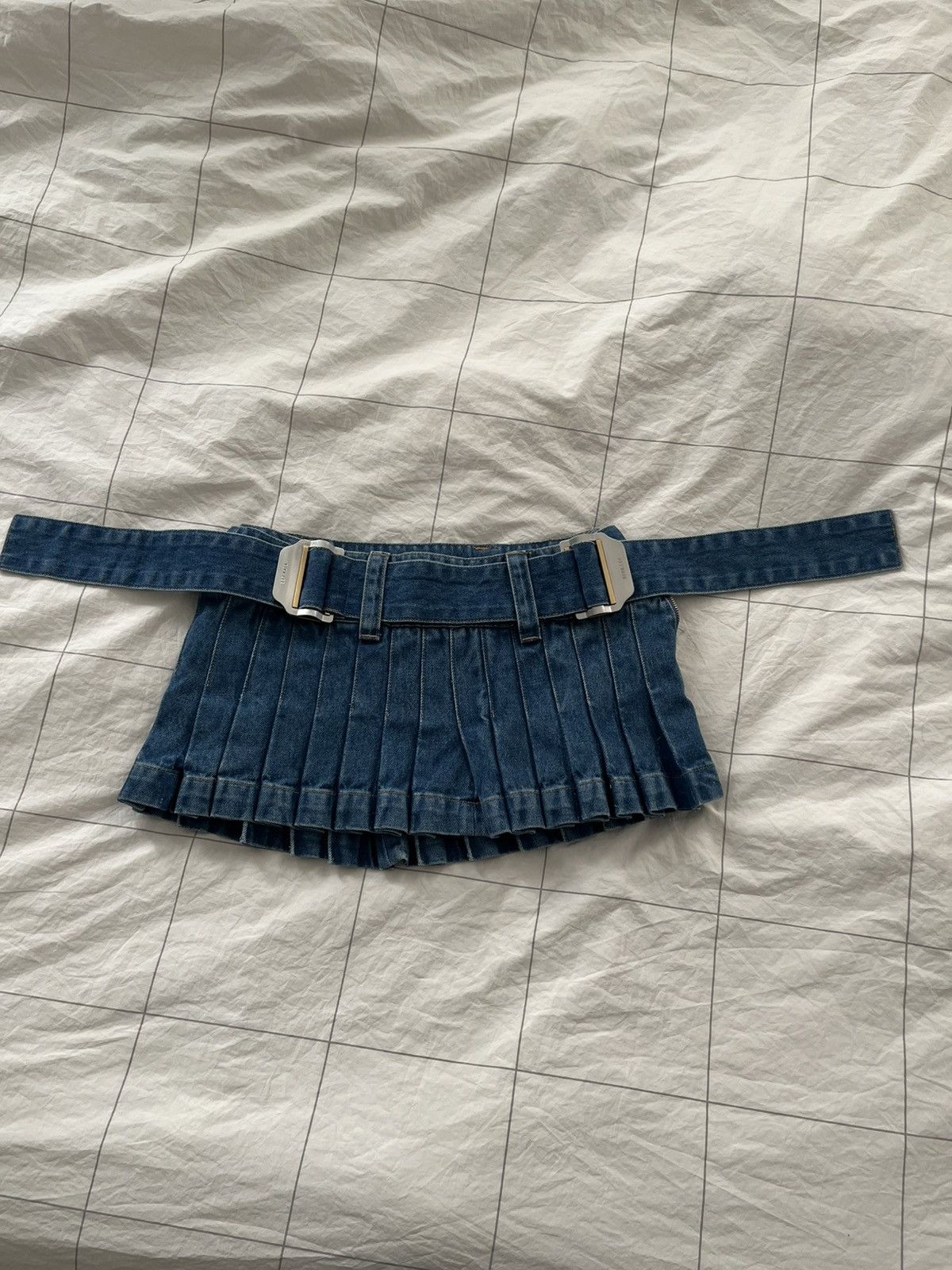Dion Lee dion lee pleated denim miniskirt Size 26" / US 2 / IT 38 - 1 Thumbnail