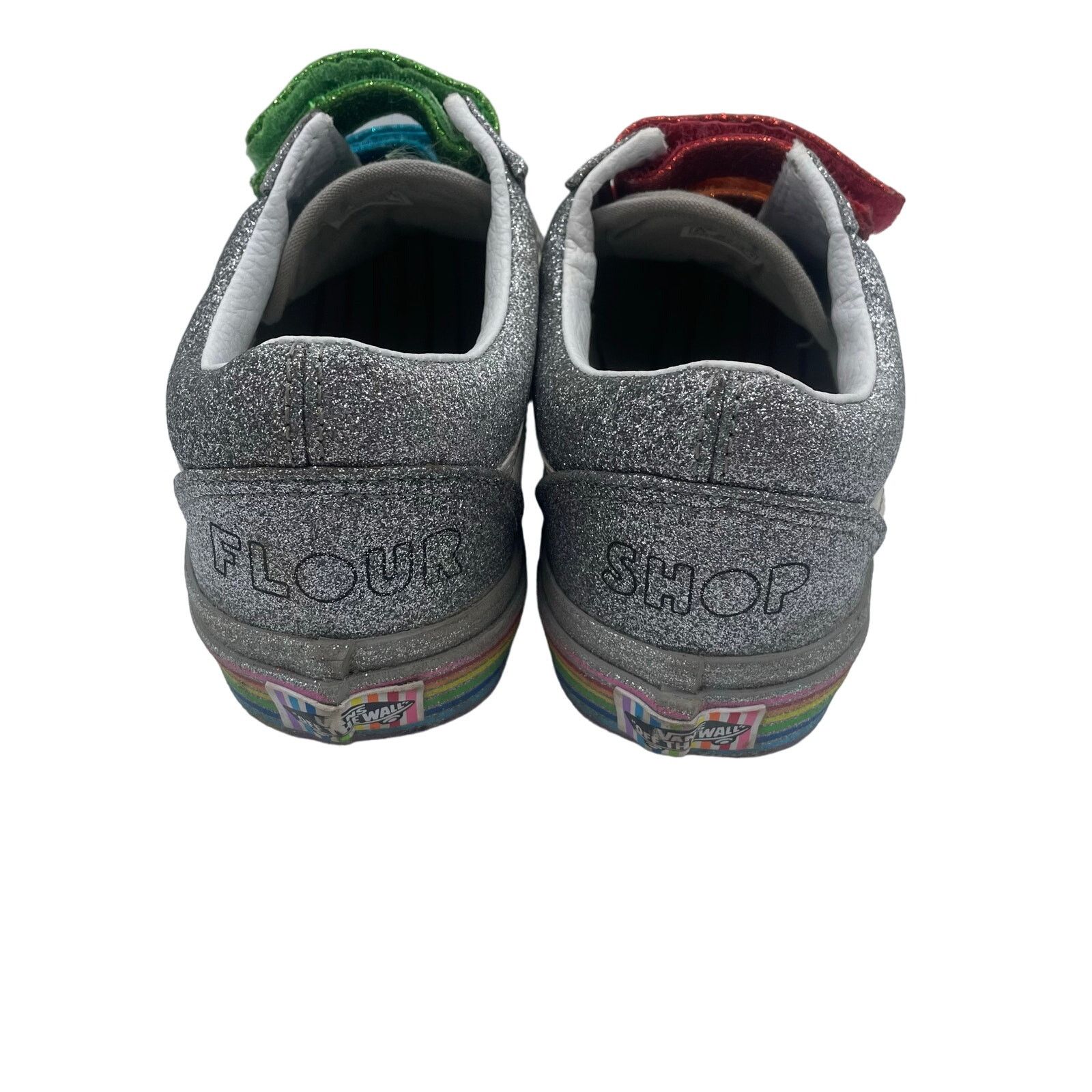 Vans VANS Old Skool V Flour Shop Shoes Silver Glitter Womens 5 Size US 5 / IT 35 - 4 Thumbnail