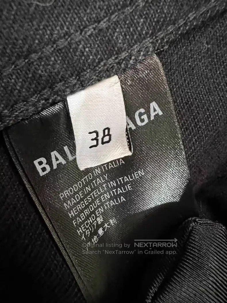 Balenciaga Balenciaga Black Denim Jacket Size XS / US 0-2 / IT 36-38 - 4 Thumbnail