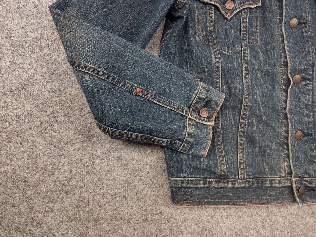 Levi's Rare Vintage 90's levis red tab Selvedge Denim Jacket Size US L / EU 52-54 / 3 - 6 Thumbnail