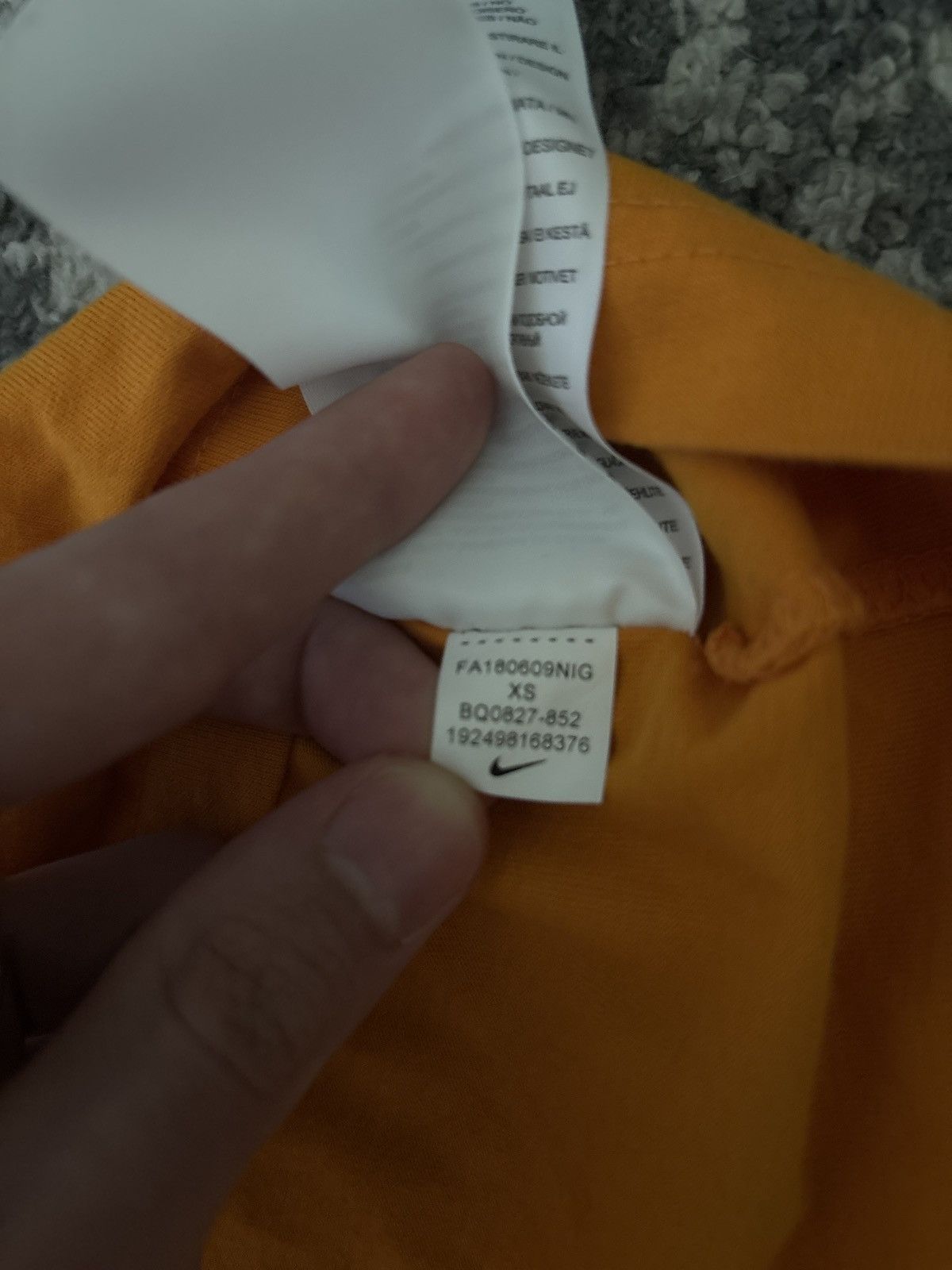 Nike × Off-White Nike x Off White Virgil Abloh NRG A6 T Shirt Orange Size XS Size US XS / EU 42 / 0 - 6 Thumbnail