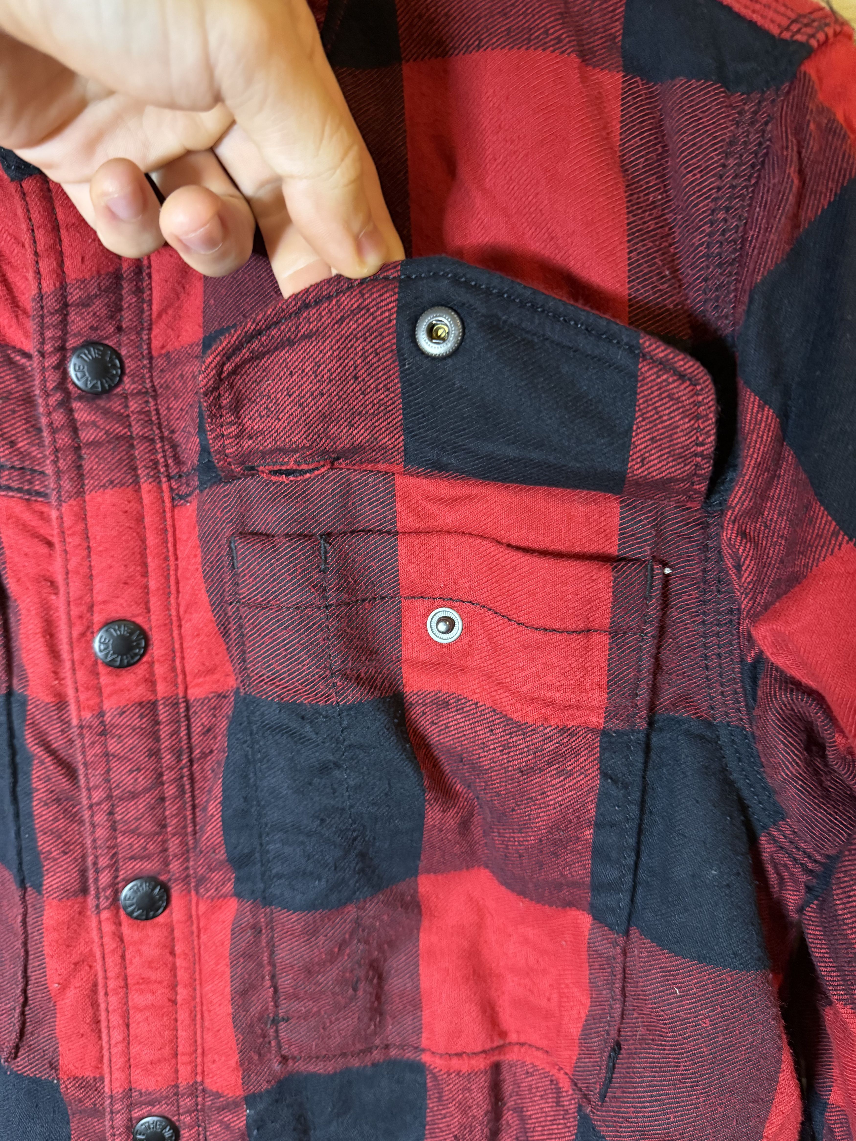 The North Face The North Face Red Fleece-lined Flannel Shirt Jacket Size US S / EU 44-46 / 1 - 4 Thumbnail
