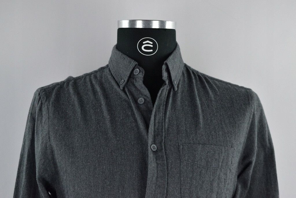 Acne Studios [48] Isherwood Melton Shirt in Carbon Grey (AW17) Size US M / EU 48-50 / 2 - 9 Thumbnail