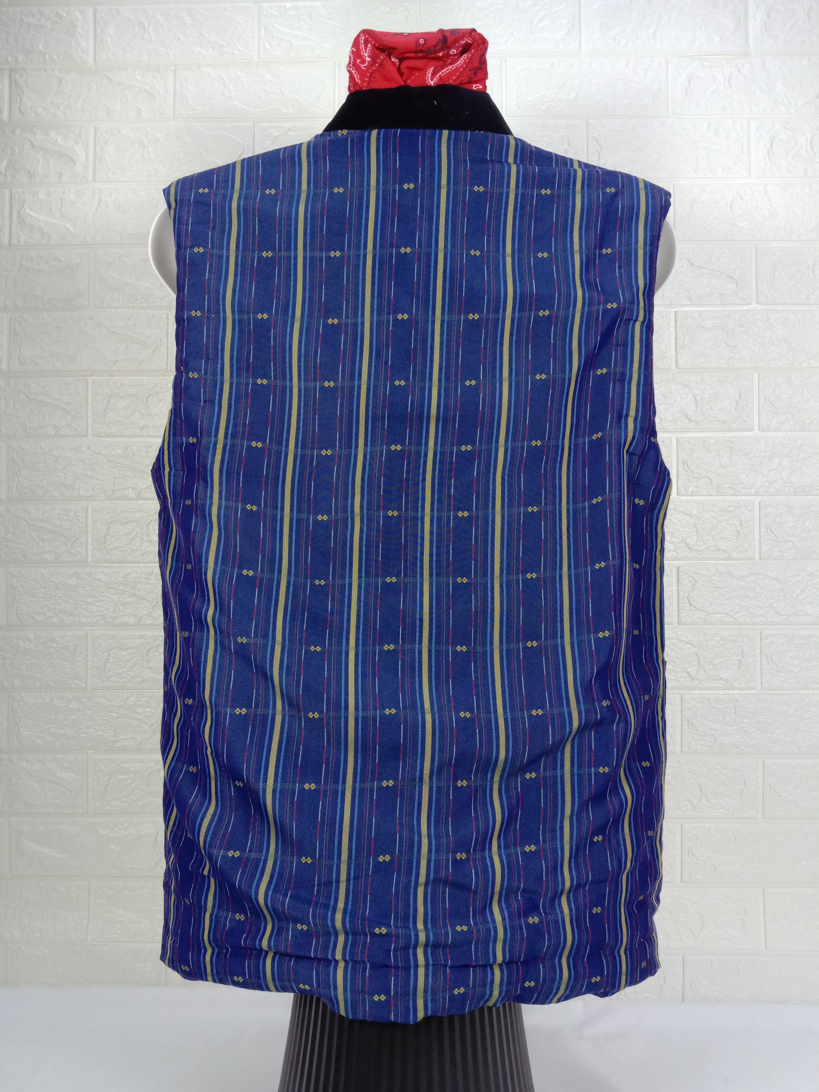 Japanese Brand Vintage Kuwano Art Puffer Sleeveless Kimono Size US L / EU 52-54 / 3 - 4 Thumbnail