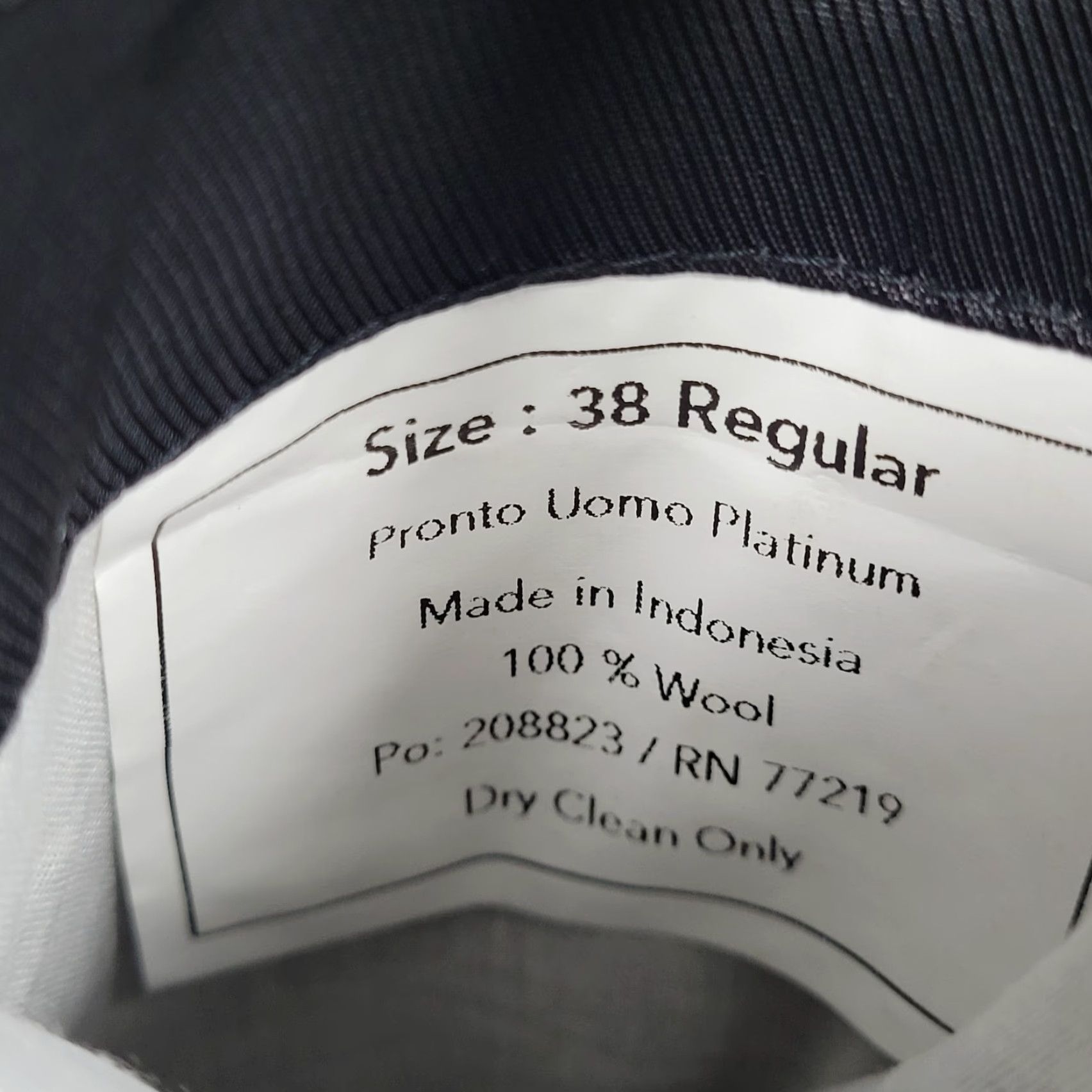 Pronto Uomo Pronto Uomo Platinum Black 100% Wool 2 Button Notch Vented Blazer Size 38R Size 38R - 4 Thumbnail