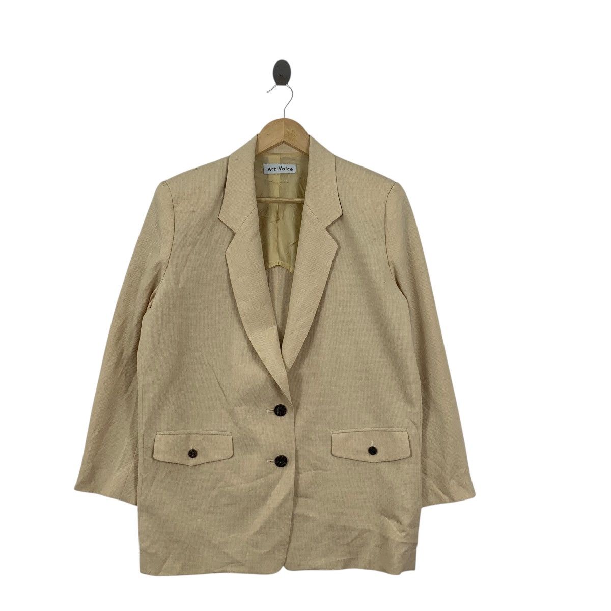 Vintage Vintage ART VOICE PARIS Collection Wood Button Up Coat Size M / US 6-8 / IT 42-44 - 3 Thumbnail