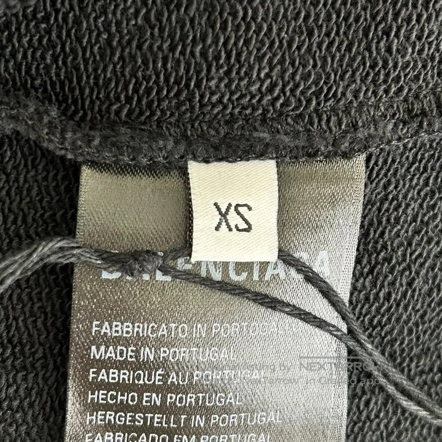 Balenciaga Black Graphic Print Hoodie. Size US XS / EU 42 / 0 - 5 Thumbnail