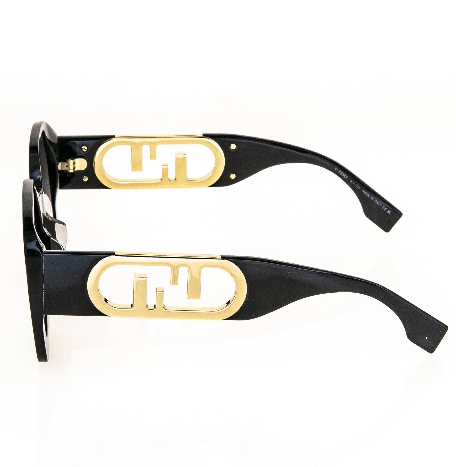 Fendi FENDI O'LOCK 40048 Black Fashion FF Sunglasses FE40048U Size ONE SIZE - 4 Thumbnail
