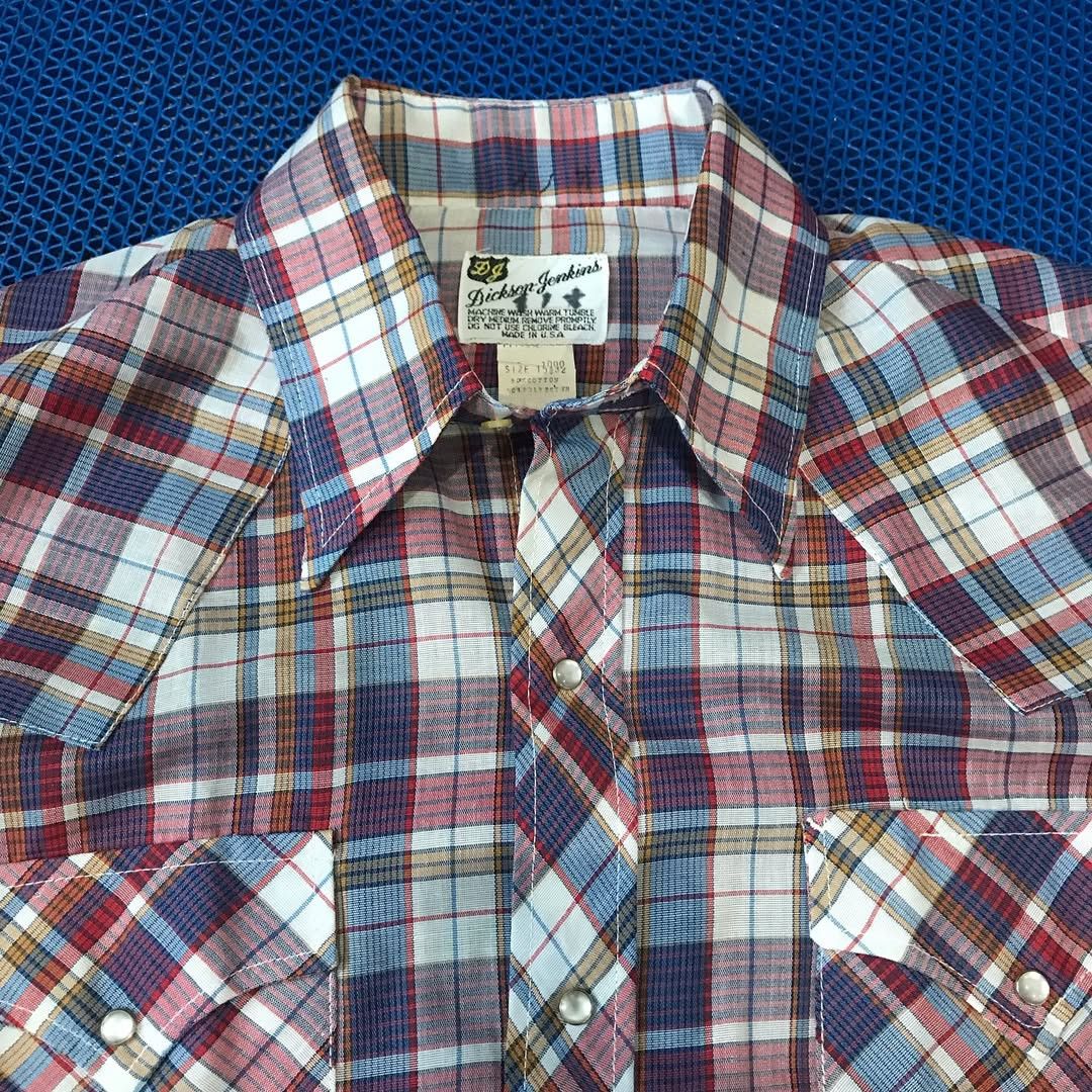 Cowboy Equipment × Vintage × Western Mountaineering Dickson Jenkins Western Cowboy shirt Men small Blue Orange Size US L / EU 52-54 / 3 - 14 Thumbnail