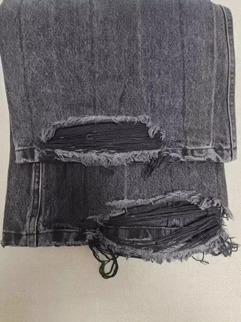 Balenciaga Balenciaga size M Washed Slightly Broken Flared Pants Size 24" / US 00 / IT 34 - 3 Thumbnail