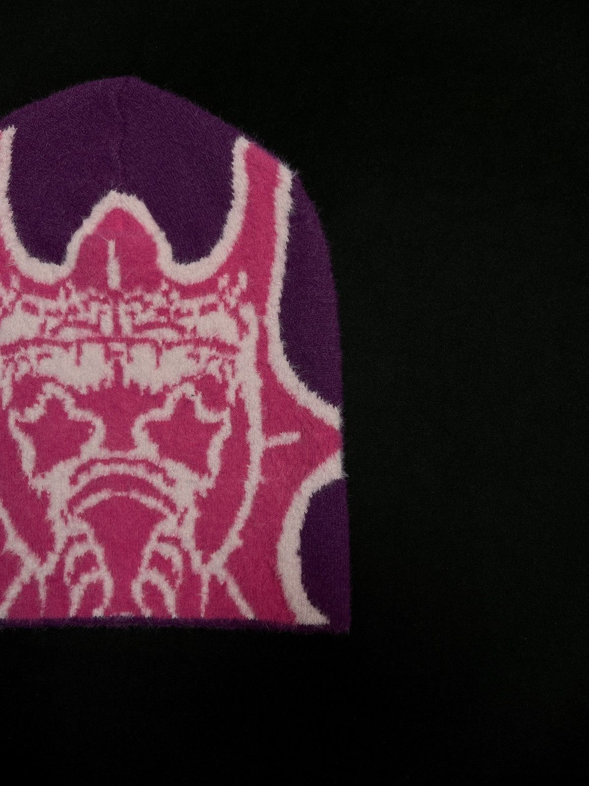 Japanese Brand Chief Keef Glo Gang Graphic No Cuff Purple Mohair Beanie Hat Size ONE SIZE - 3 Thumbnail