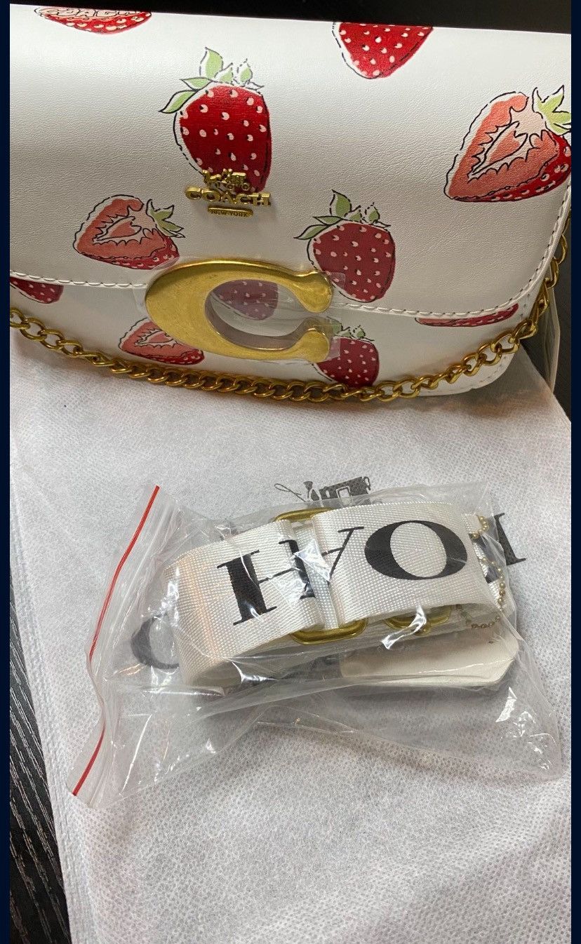 Coach Coach bag with strawberry print crossbody bag Size ONE SIZE - 4 Thumbnail