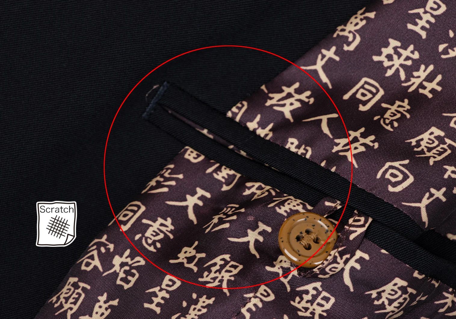 Jean Paul Gaultier Double-Breasted Jacket with Kanji Print in Navy 48 Size US M / EU 48-50 / 2 - 13 Thumbnail