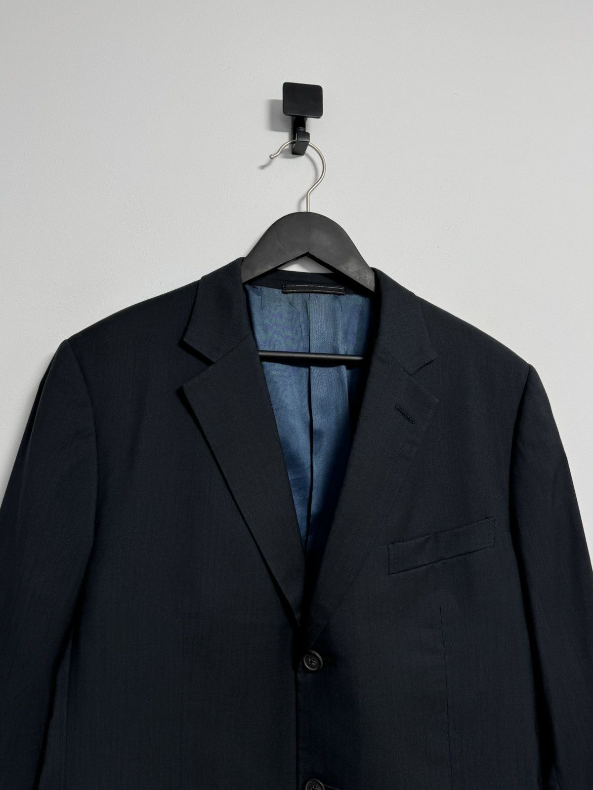 Gucci Vintage Gucci Blazer Navy Blue Wool Silk Luxury Mens 52 L Size 52L - 2 Thumbnail