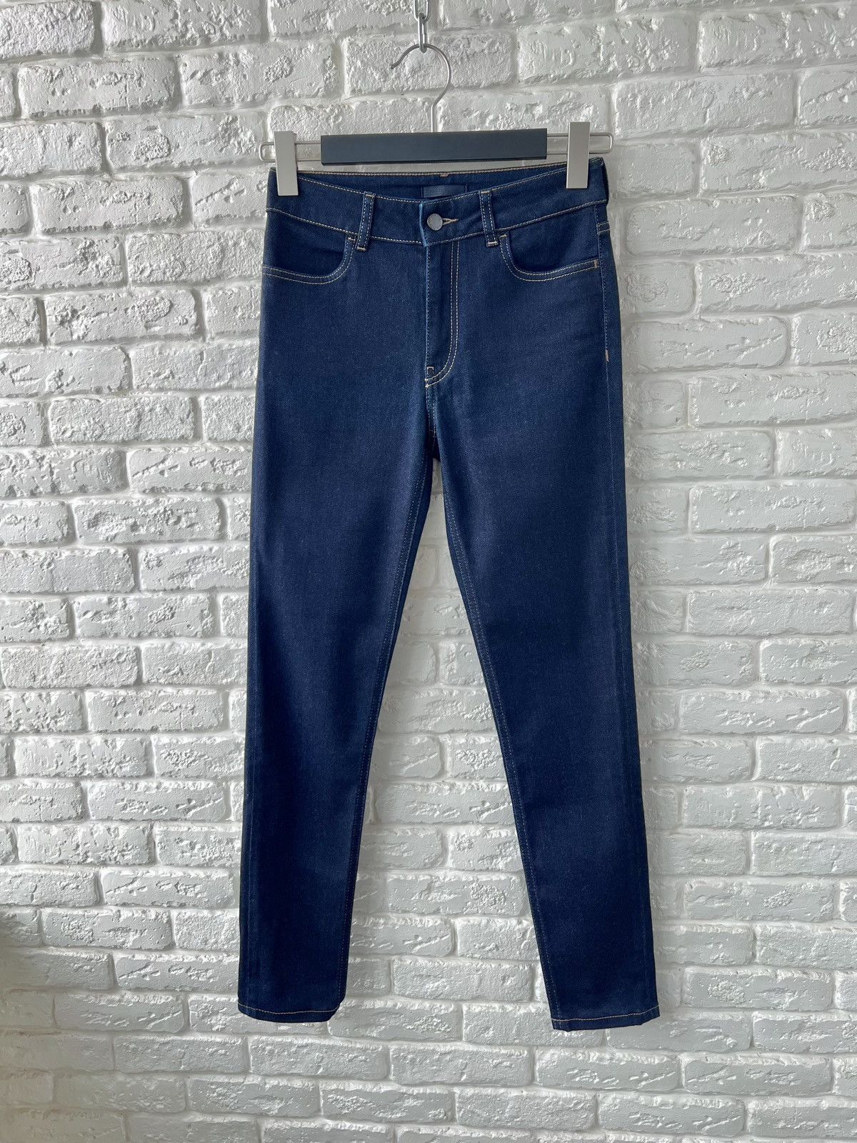 Prada Prada Milano Logo Navy Denim Slim Jeans 27 size Size 27" / US 4 / IT 40 - 3 Thumbnail