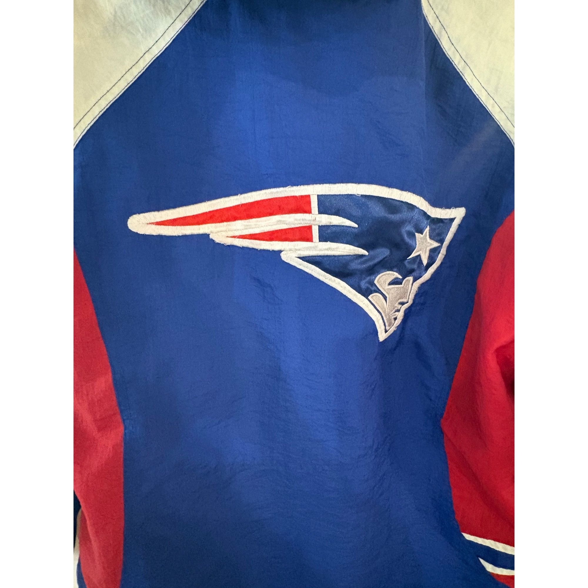 Reebok Vintage 90s Reebok New England Patriots 1/2 Zip NFL Puffer H Size US L / EU 52-54 / 3 - 6 Thumbnail