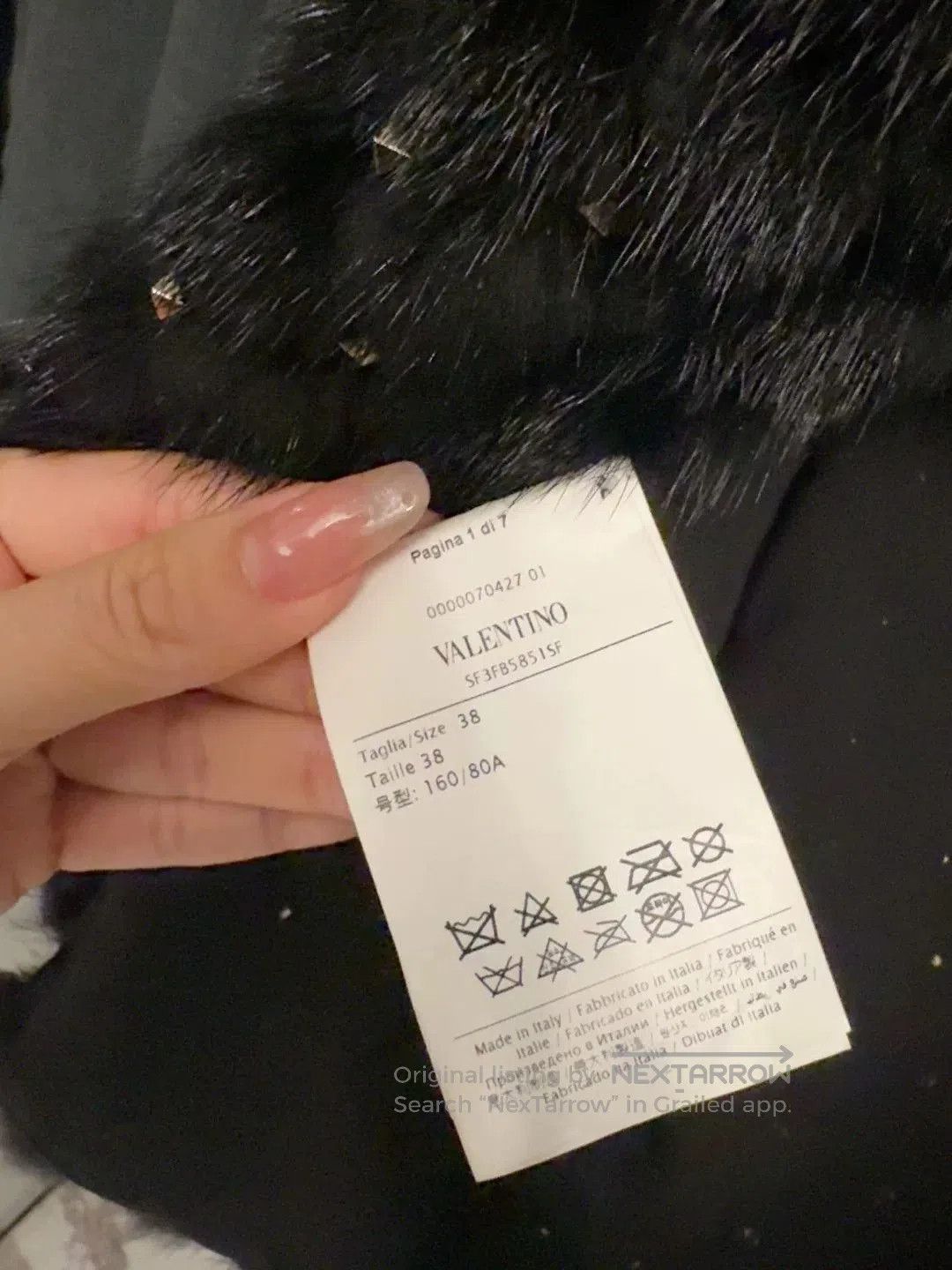 Valentino Valentino Mink Coat with Rivets. Size M / US 6-8 / IT 42-44 - 6 Thumbnail