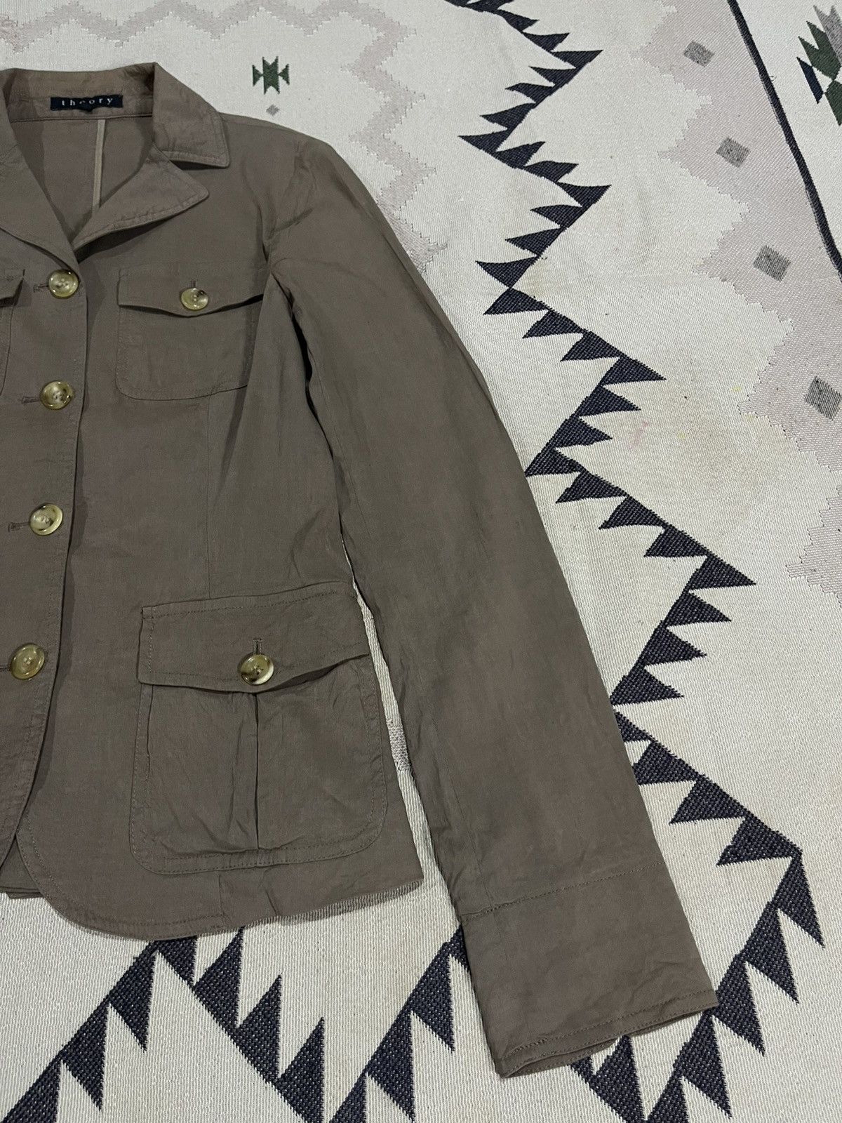 Theory VINTAGE THEORY MULTI-POCKET DOUBLE BREAST JACKET Size XS / US 0-2 / IT 36-38 - 5 Thumbnail