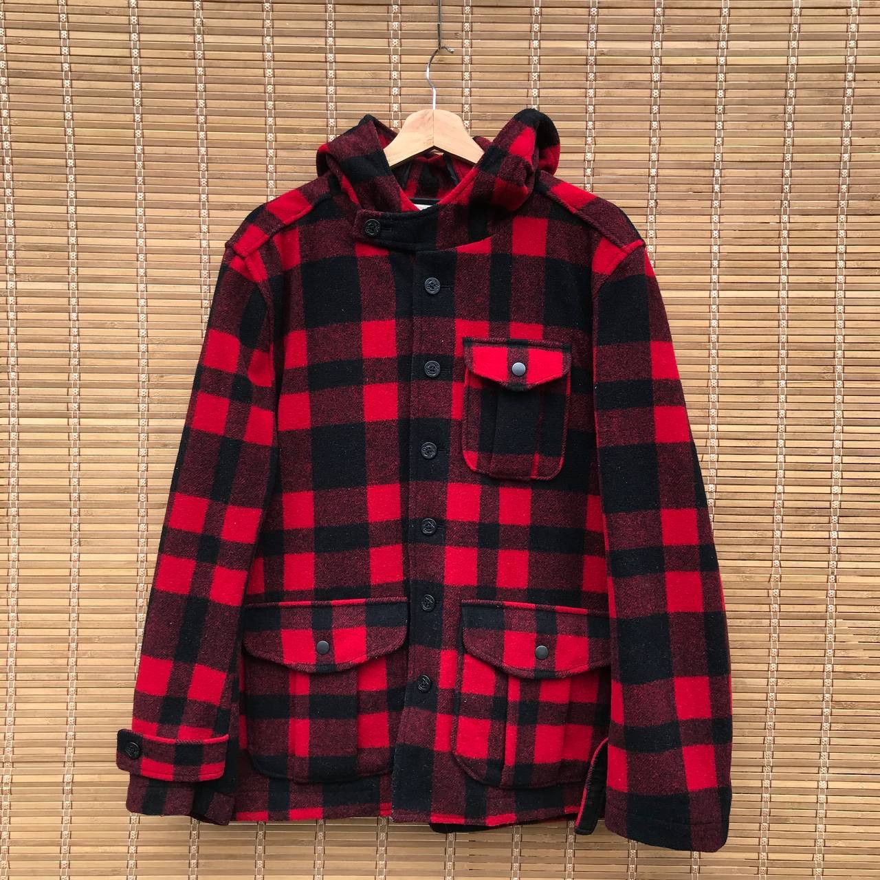 Filson × The Real McCoy's REALWORDS GOTHIC JAPANESE TARTANRED ARMY HOODIE FILSON STYLE Size US L / EU 52-54 / 3 - 13 Thumbnail