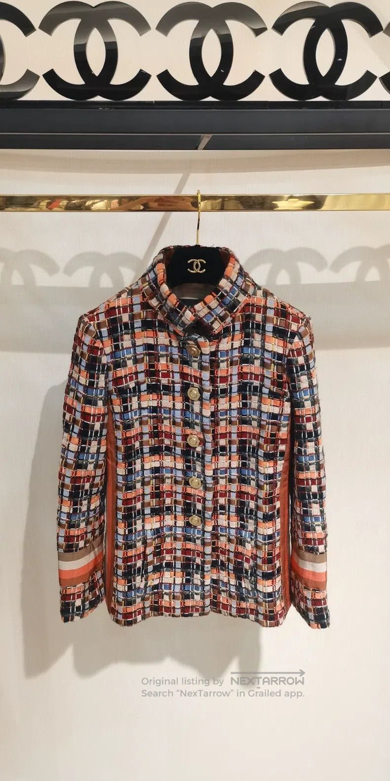 Chanel Chanel Hamburg Series Heavy Industry Colourful Knit Coat Size XS / US 0-2 / IT 36-38 - 1 Thumbnail