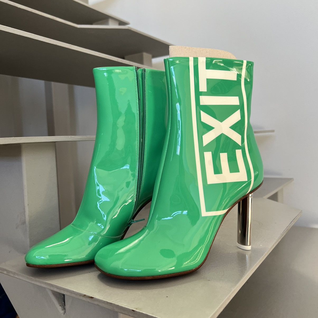 Vetements Vetements Green EXIT Boots Size US 10 / IT 40 - 1 Thumbnail