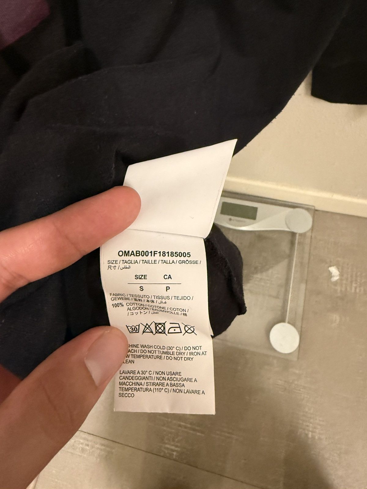 Off-White Off-White Diagonal Gradient Long Sleeve T-Shirt, Size S Size US S / EU 44-46 / 1 - 5 Thumbnail