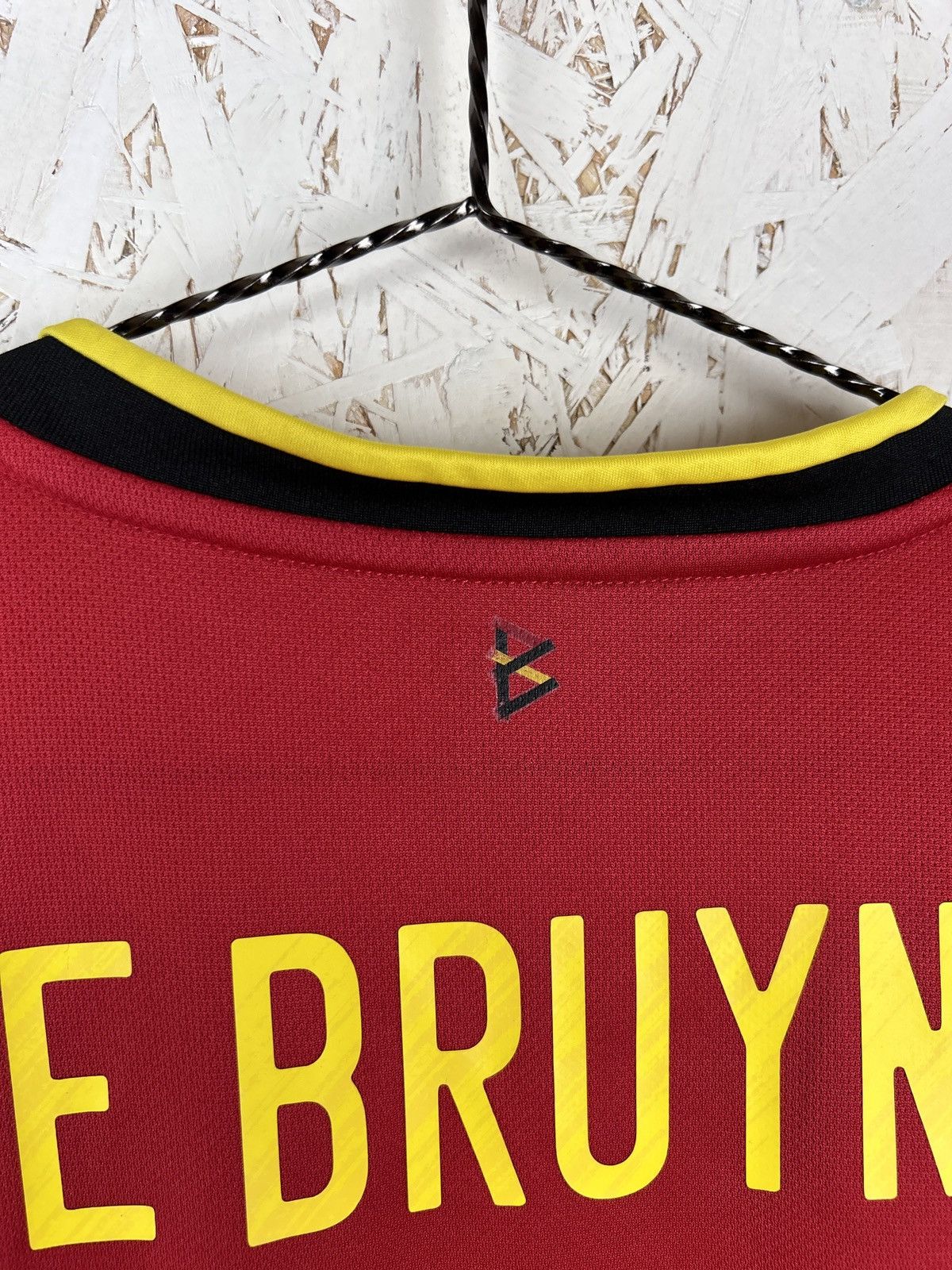 Adidas Adidas Belgium #7 De Bruyne Soccer Jersey In Red/Black Size US S / EU 44-46 / 1 - 8 Thumbnail