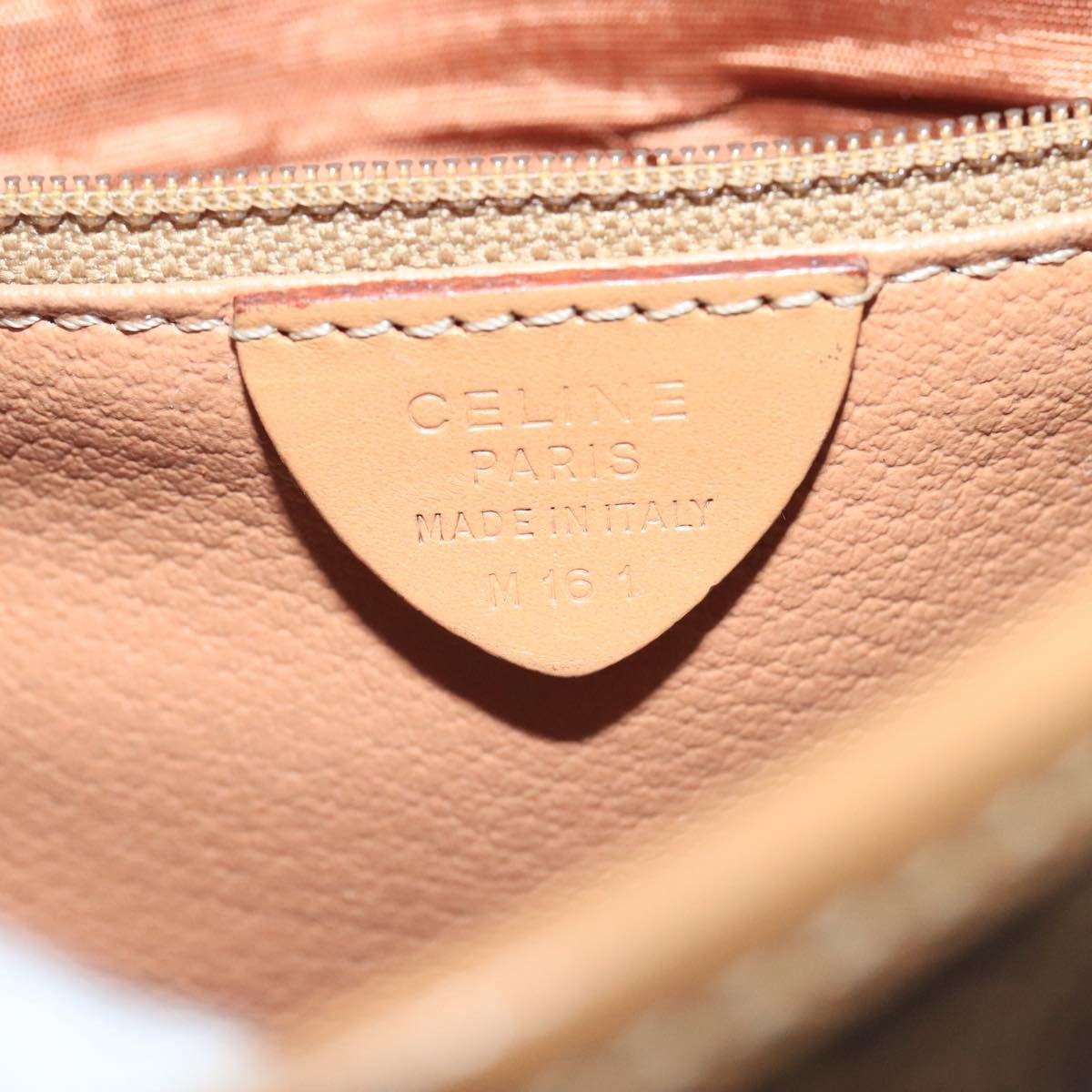 Celine CELINE Macadam Canvas Circle Shoulder Bag Brown Size ONE SIZE - 12 Thumbnail