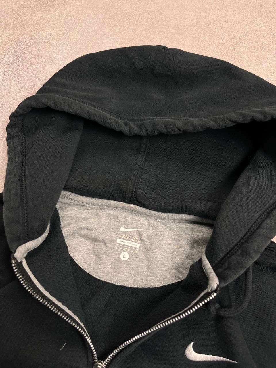 Nike Vintage Nike Swoosh Boxy Zip Hoodie Y2K L Size US L / EU 52-54 / 3 - 5 Thumbnail