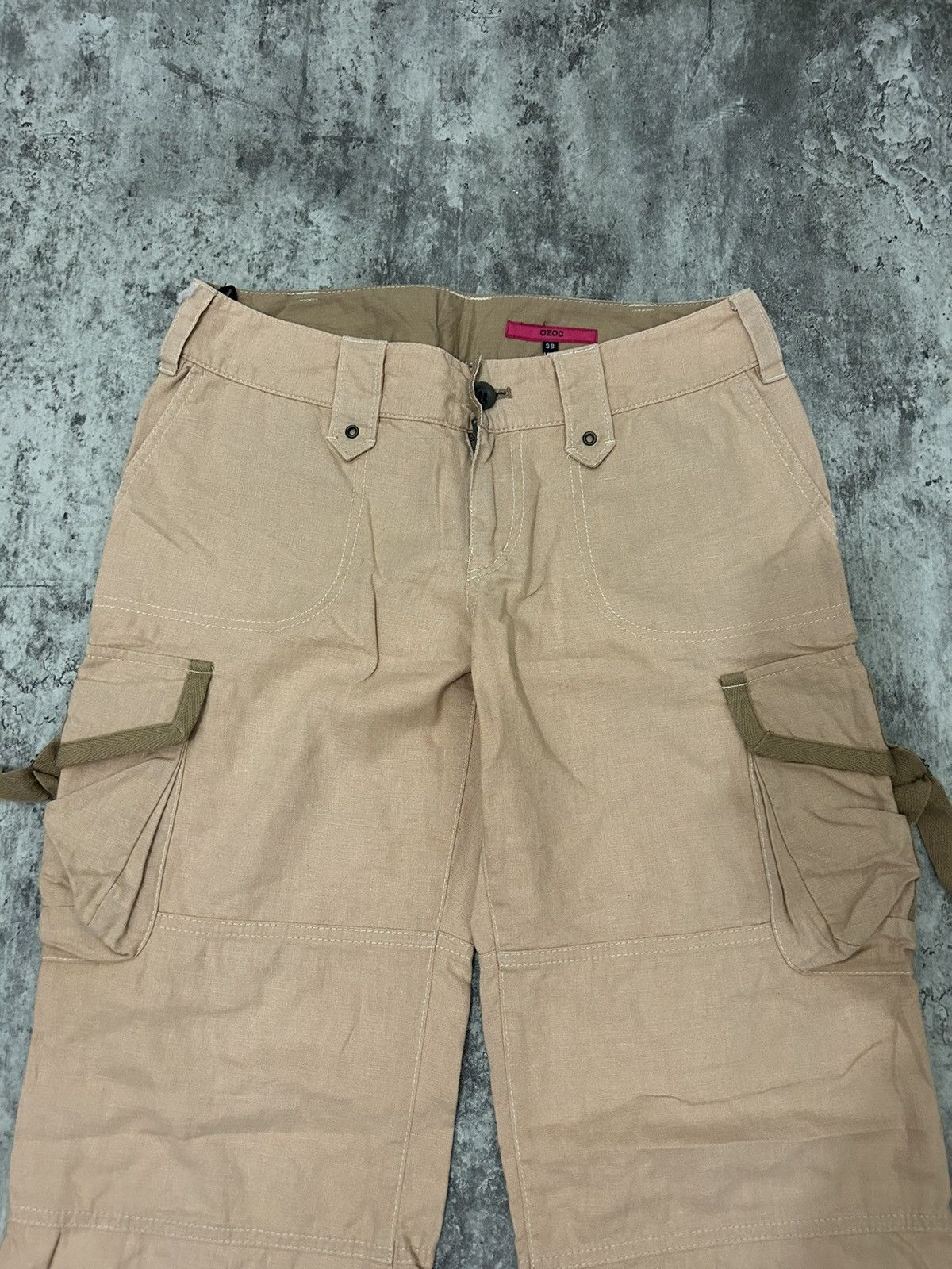 If Six Was Nine × Japanese Brand × Le Grande Bleu (L.G.B.) Ozoz Japan parachute Cargo Flare Pants Size US 30 / EU 46 - 7 Thumbnail