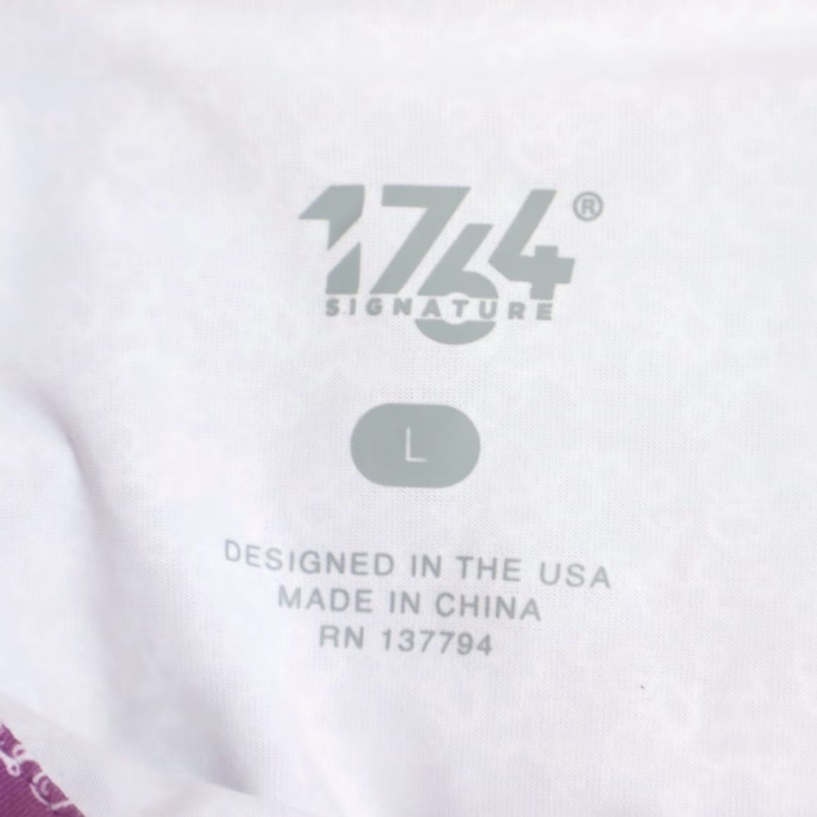 Vintage 1764 Cycling Golf High Stretch All Over Print Polo Shirt Purple Men's L Size US L / EU 52-54 / 3 - 5 Thumbnail