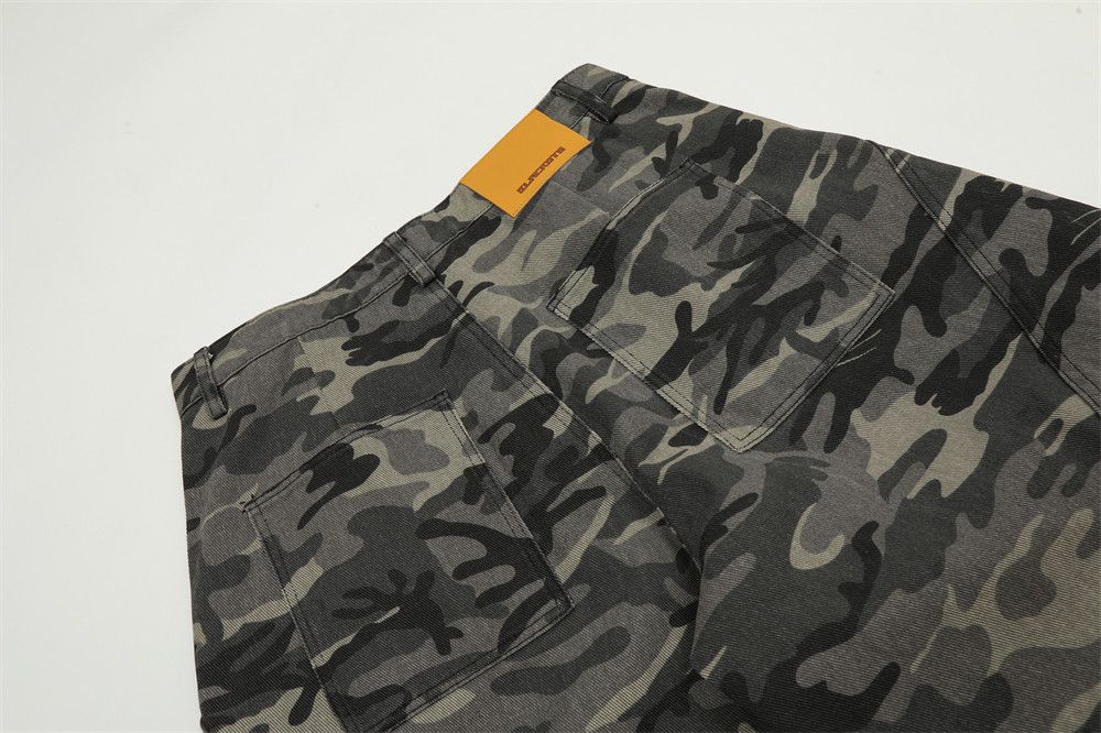 Japanese Brand × Jean Camouflage men's loose wide-leg cargo scimitar jeans Size US 34 / EU 50 - 5 Thumbnail