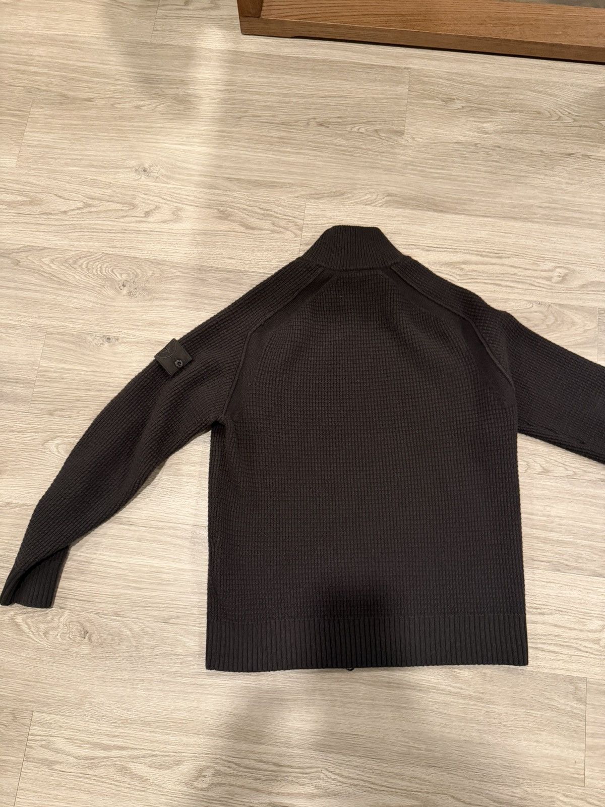 Stone Island Ghost Waffle-Knit Virgin Wool Zip-Up Cardigan Size US M / EU 48-50 / 2 - 5 Thumbnail