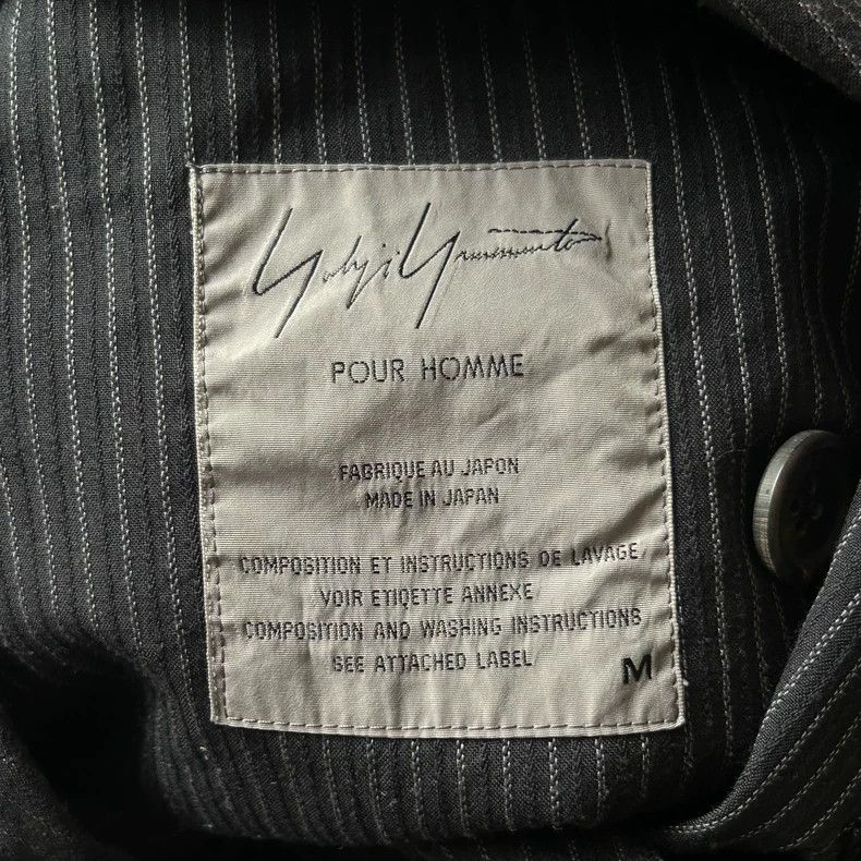 Yohji Yamamoto Yohji Yamamoto size m 96ss striped patchwork blazer 2506-N Size 38R - 6 Thumbnail