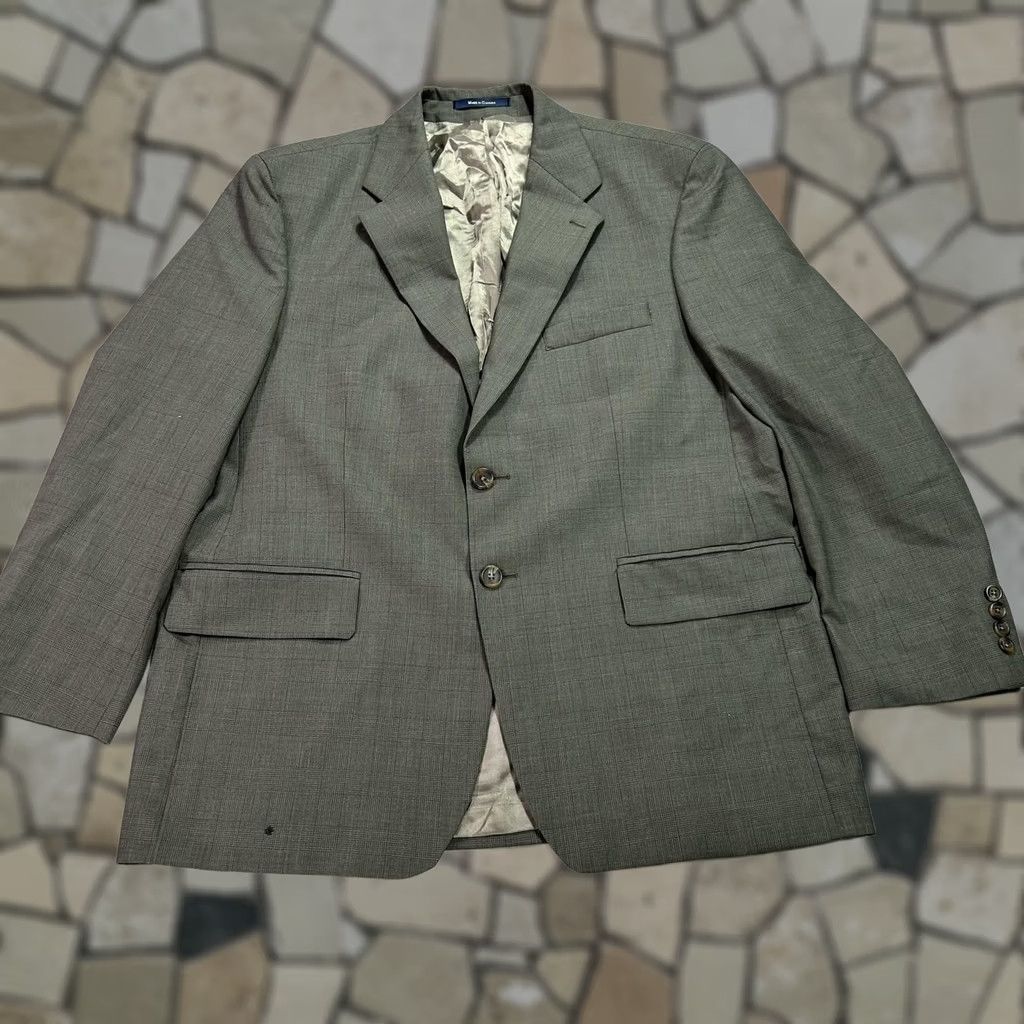 Chaps Chaps Ralph Lauren Blazer Mens 42S Gray Wool Glen Plaid Two Button Sport Coat Carlin Coat? Size 42R - 1 Thumbnail