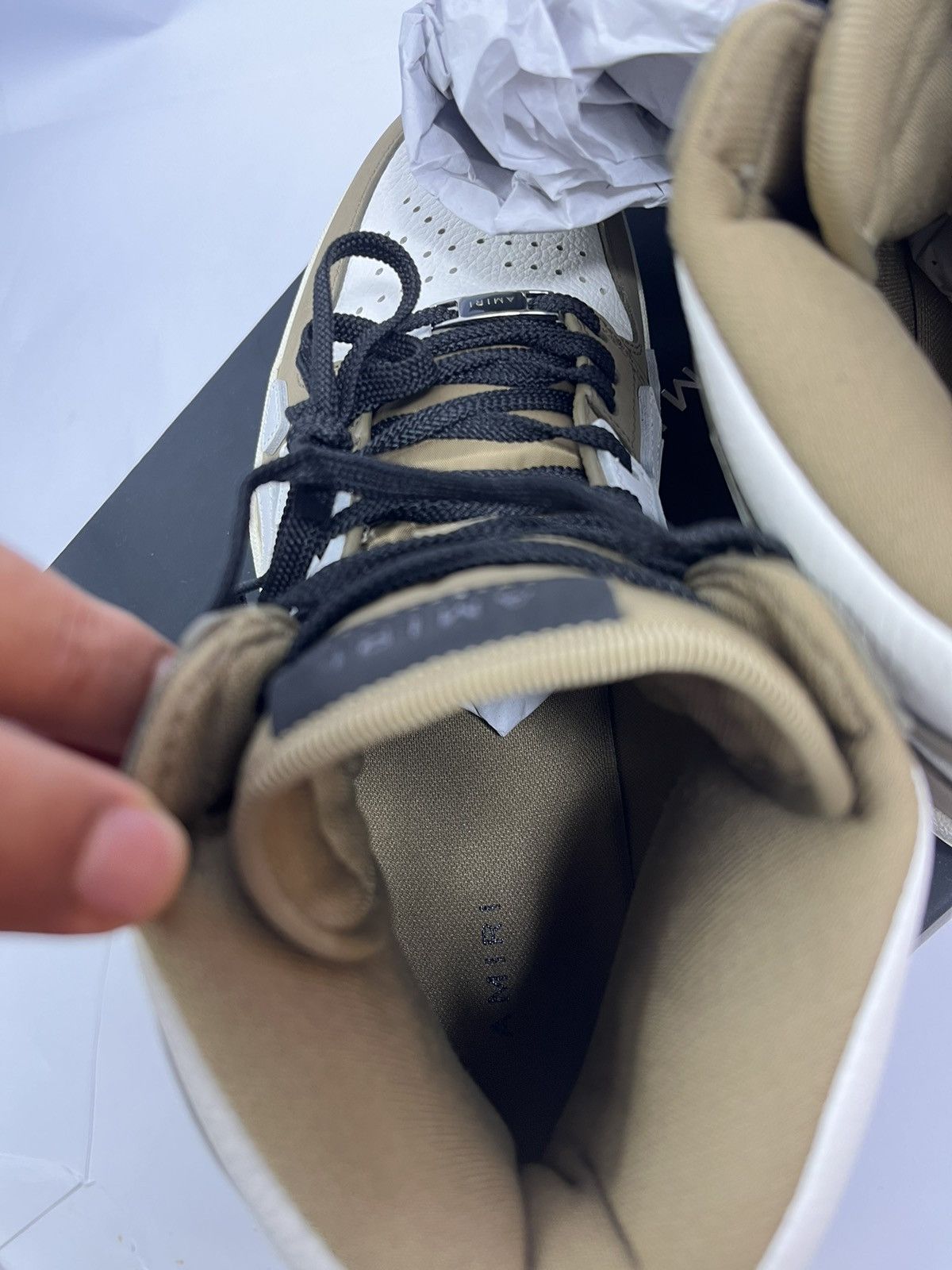 Amiri HIGHT TOP SKELETON BONE SNEAKERS Size US 10 / EU 43 - 12 Thumbnail