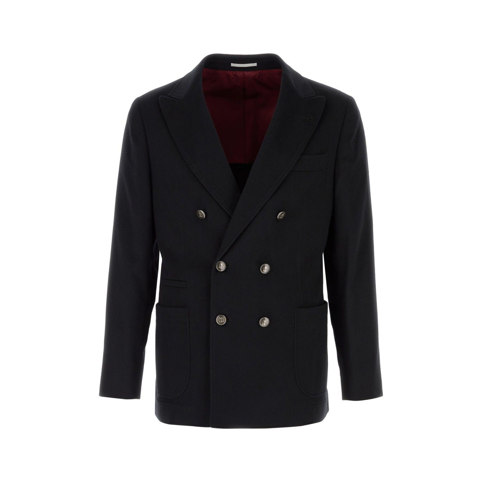 Brunello Cucinelli BRUNELLO CUCINELLI Black Wool Blend Blazer New & Authentic ( Size US S / EU 44-46 / 1 - 1 Thumbnail