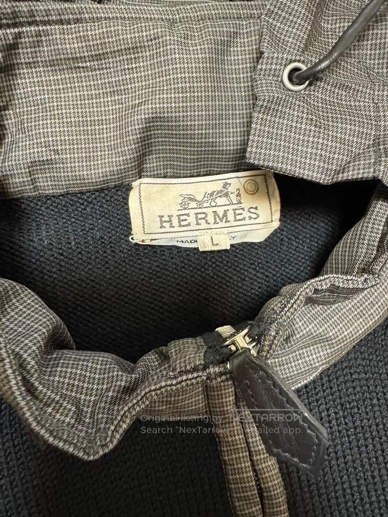 Hermes Hermes Knit Coat, 100% Wool, hooded jacket, hood is lightw Size US L / EU 52-54 / 3 - 7 Thumbnail