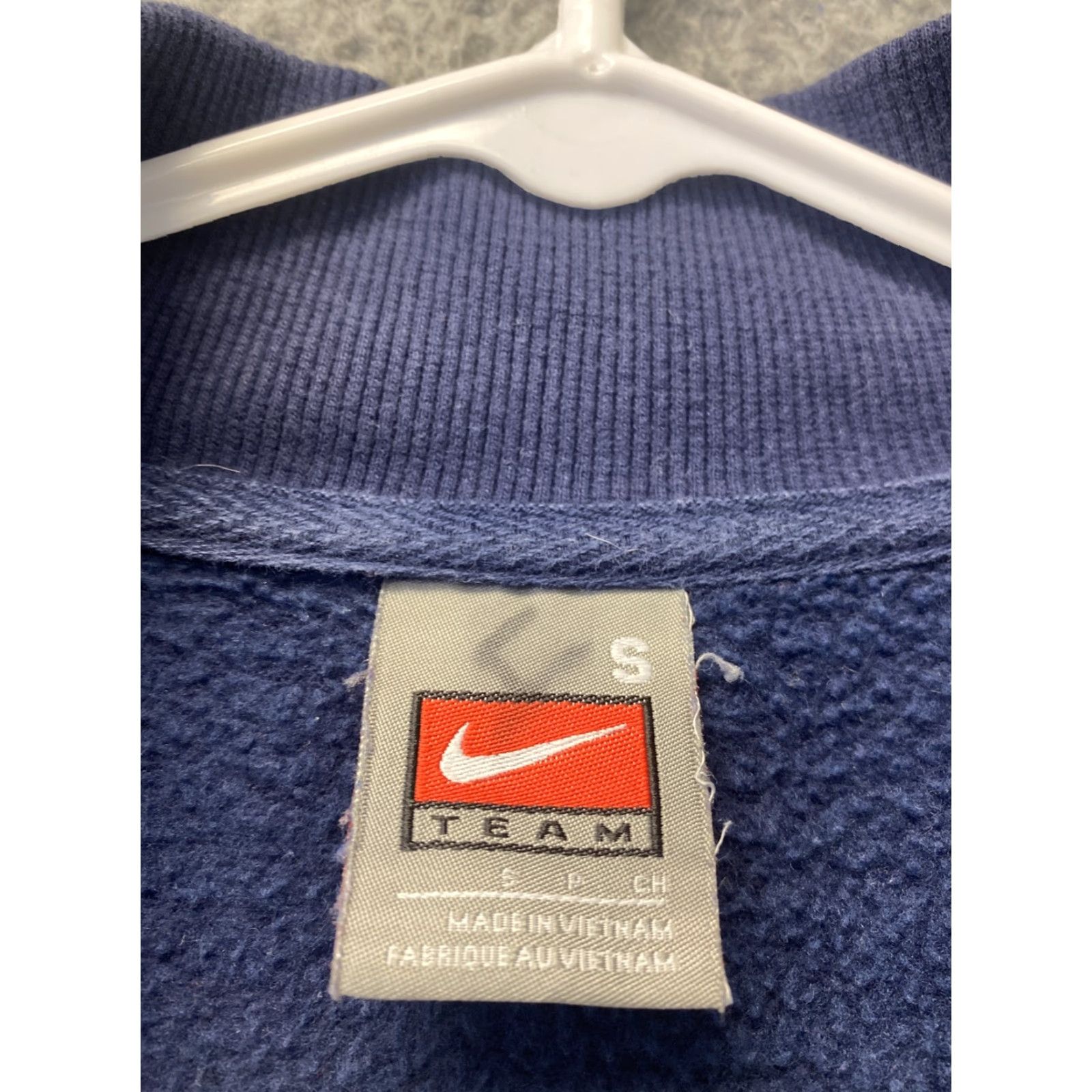 Nike VINTAGE Nike WVU Sweatshirt 1/4 Zip Pullover Fleece Mens Small Blue NCAA Team Size US S / EU 44-46 / 1 - 3 Thumbnail