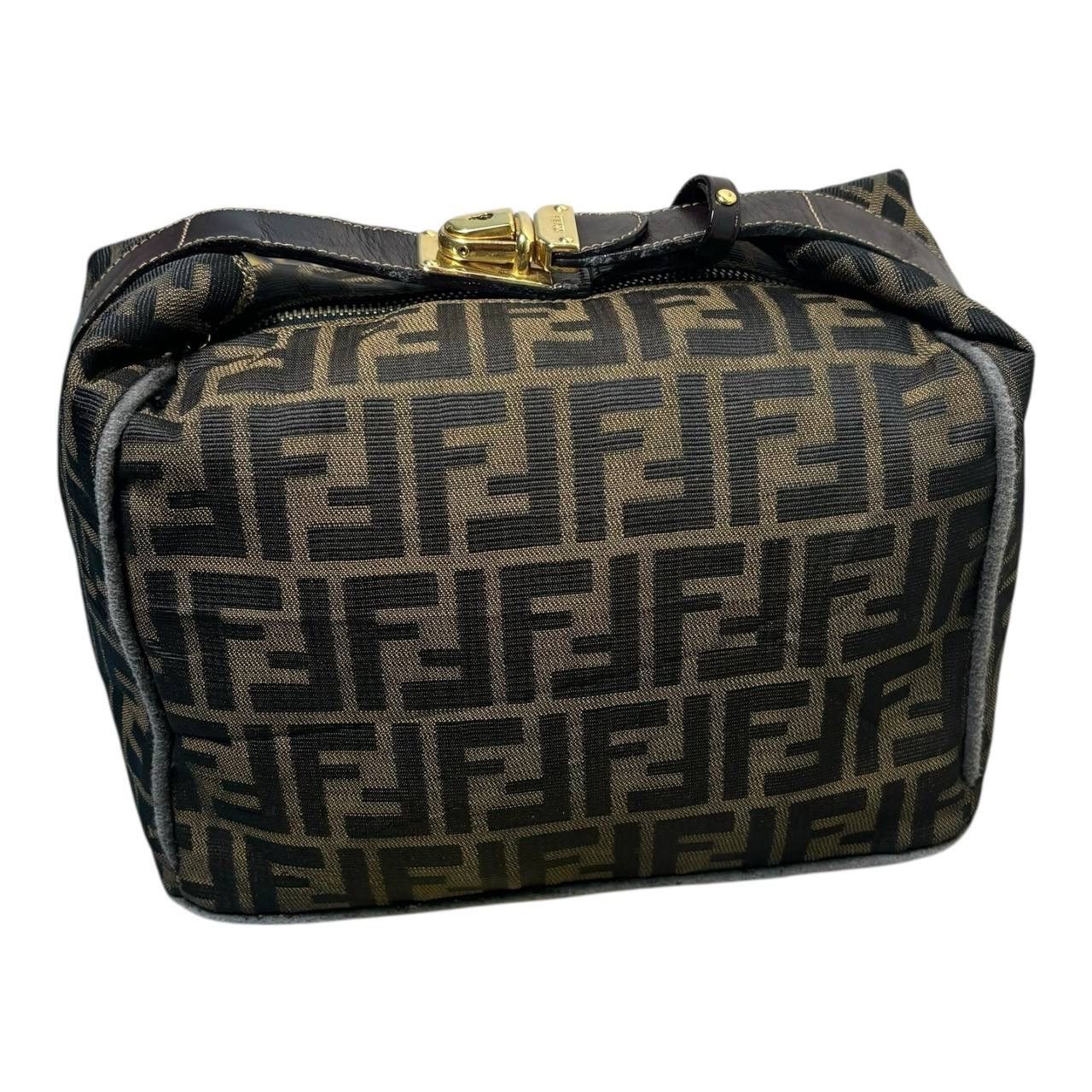 Fendi Vintage Fendi Zucca Canvas Mini Doctor Bag Boxy Handbag 90s Size ONE SIZE - 3 Thumbnail