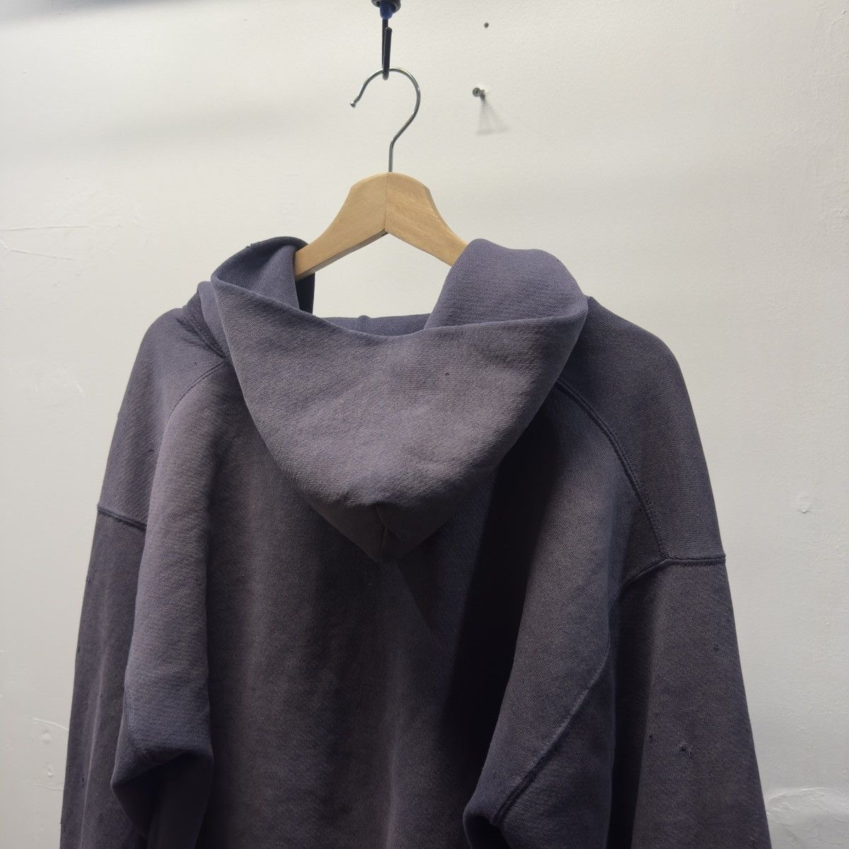 Vintage 90s Thrashed Faded Distressed Zip Hoodie ERD Grunge Chrome Size US XL / EU 56 / 4 - 9 Thumbnail