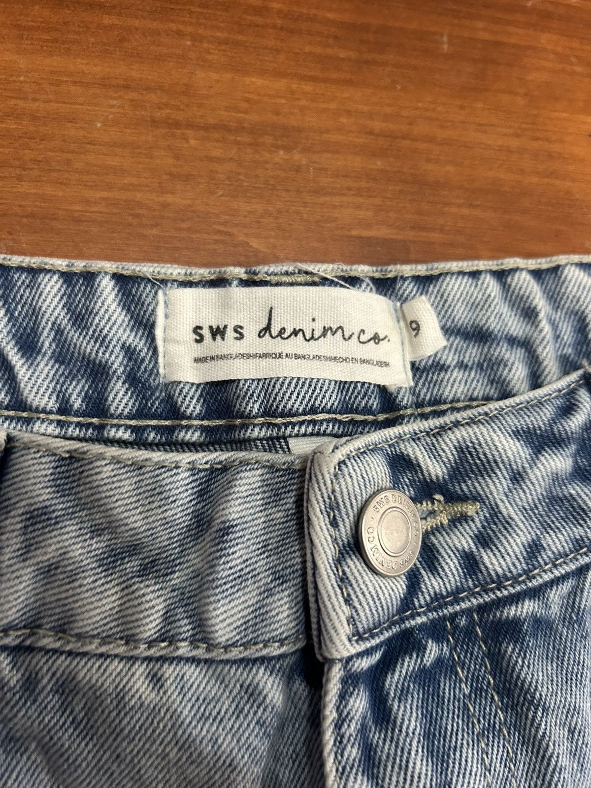 Other SWS Denim Distressed Light Wash Shorts Size 32" / US 10 / IT 46 - 4 Thumbnail