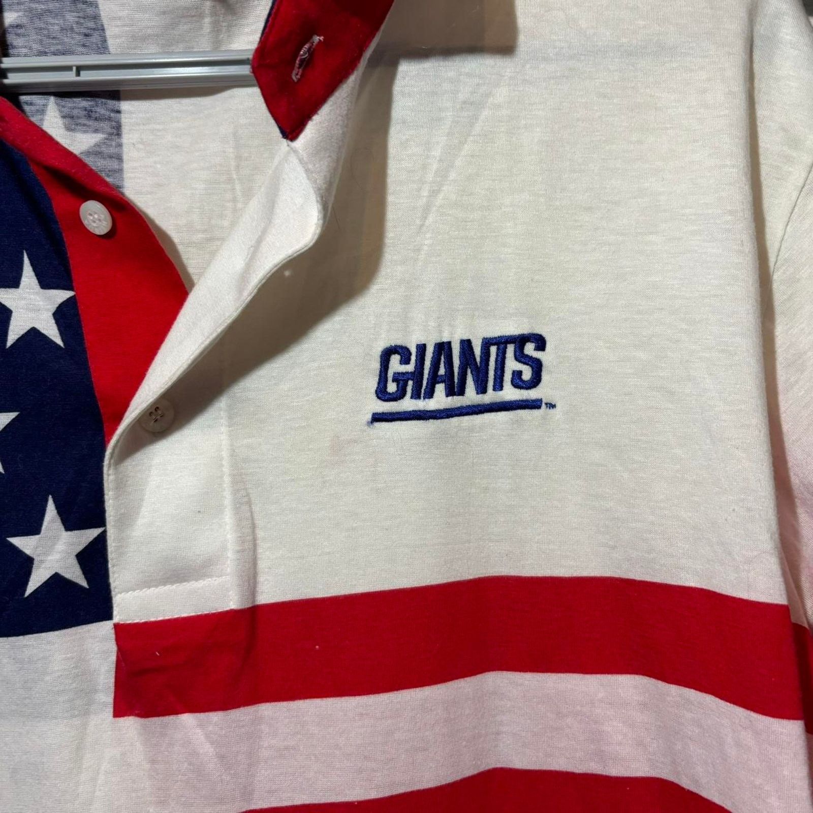 NFL Giants american flag collared tee Size US L / EU 52-54 / 3 - 3 Thumbnail