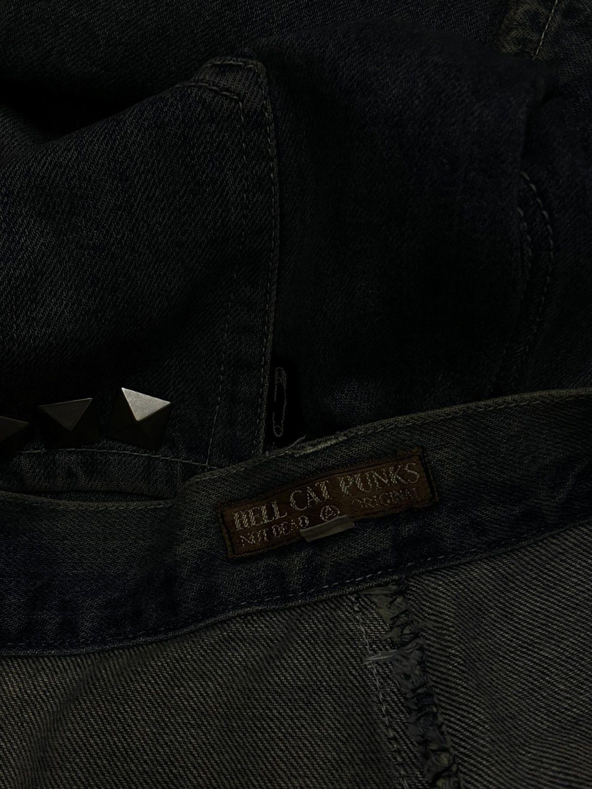 Beauty Beast VINTAGE SPIKE DENIM HELLCAT PUNKS NOT DEAD JAPAN 90S DENIM Size US 32 / EU 48 - 13 Thumbnail