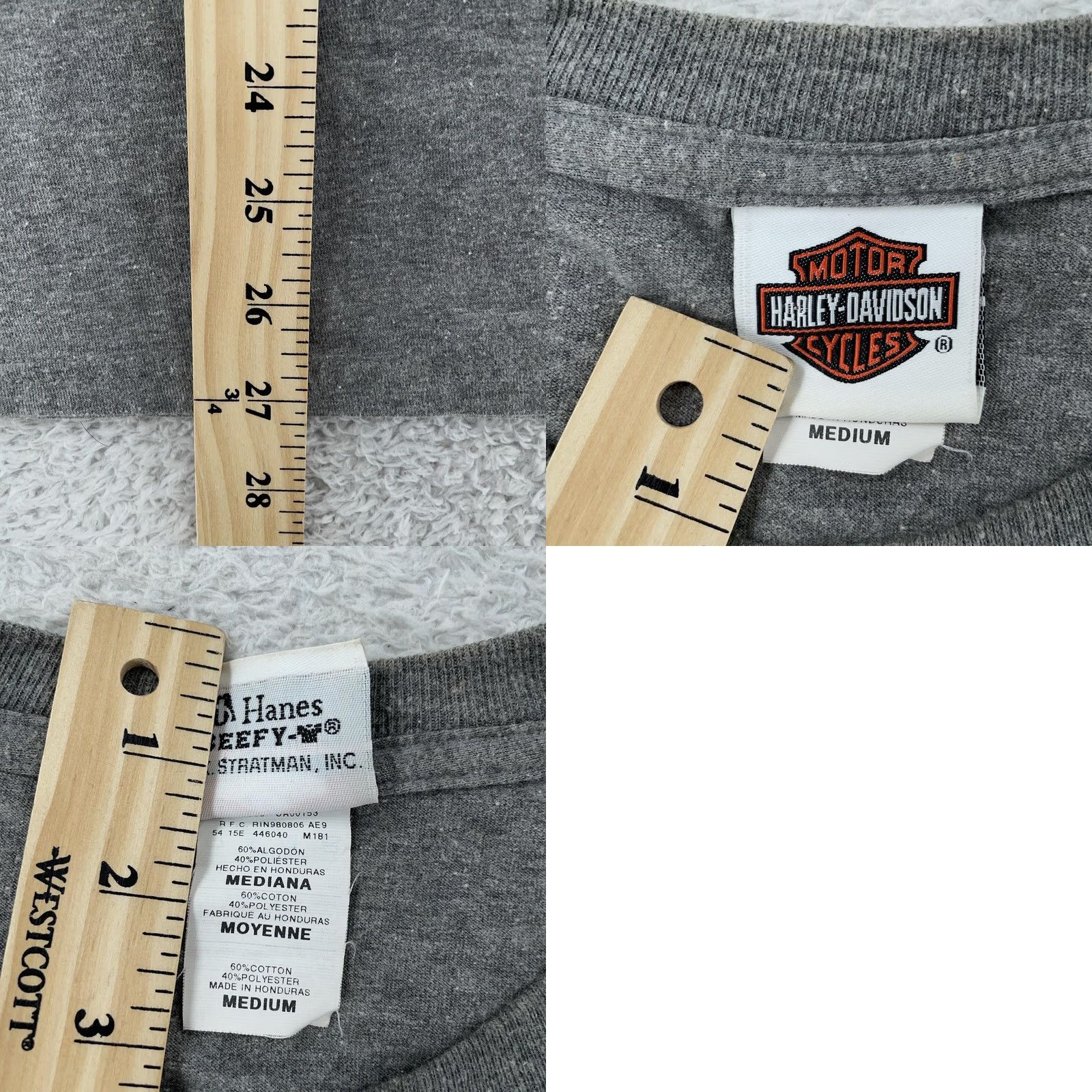 Harley Davidson Harley-Davidson Motorcycle Shirt Mens M Gray San Juan Puerto Rico Biker Shirt Size US M / EU 48-50 / 2 - 9 Thumbnail