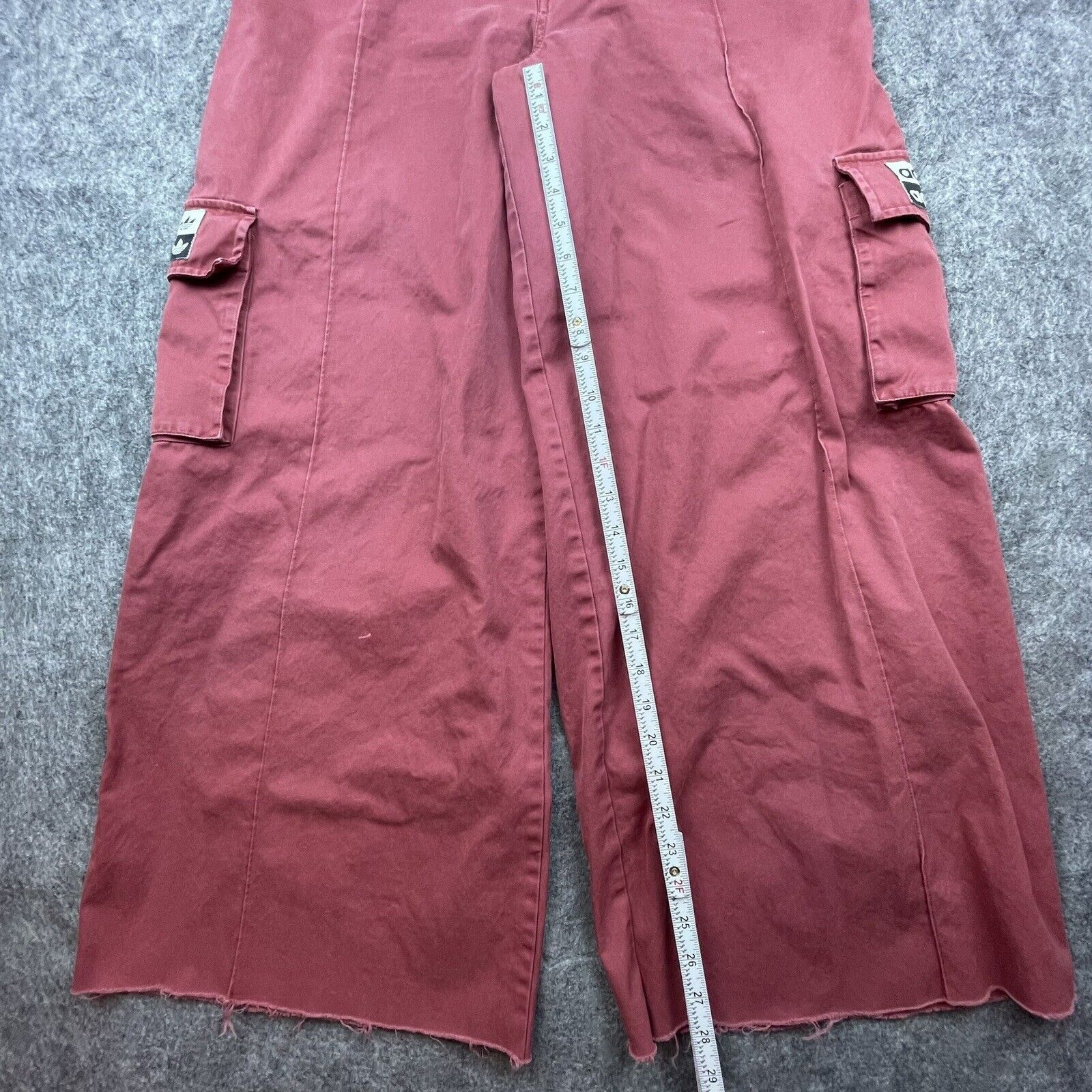 Adidas Adidas Pants M 14 Red Baggy Cargo Track Wide Leg Streetwear Size 36" / US 14 / IT 50 - 5 Thumbnail